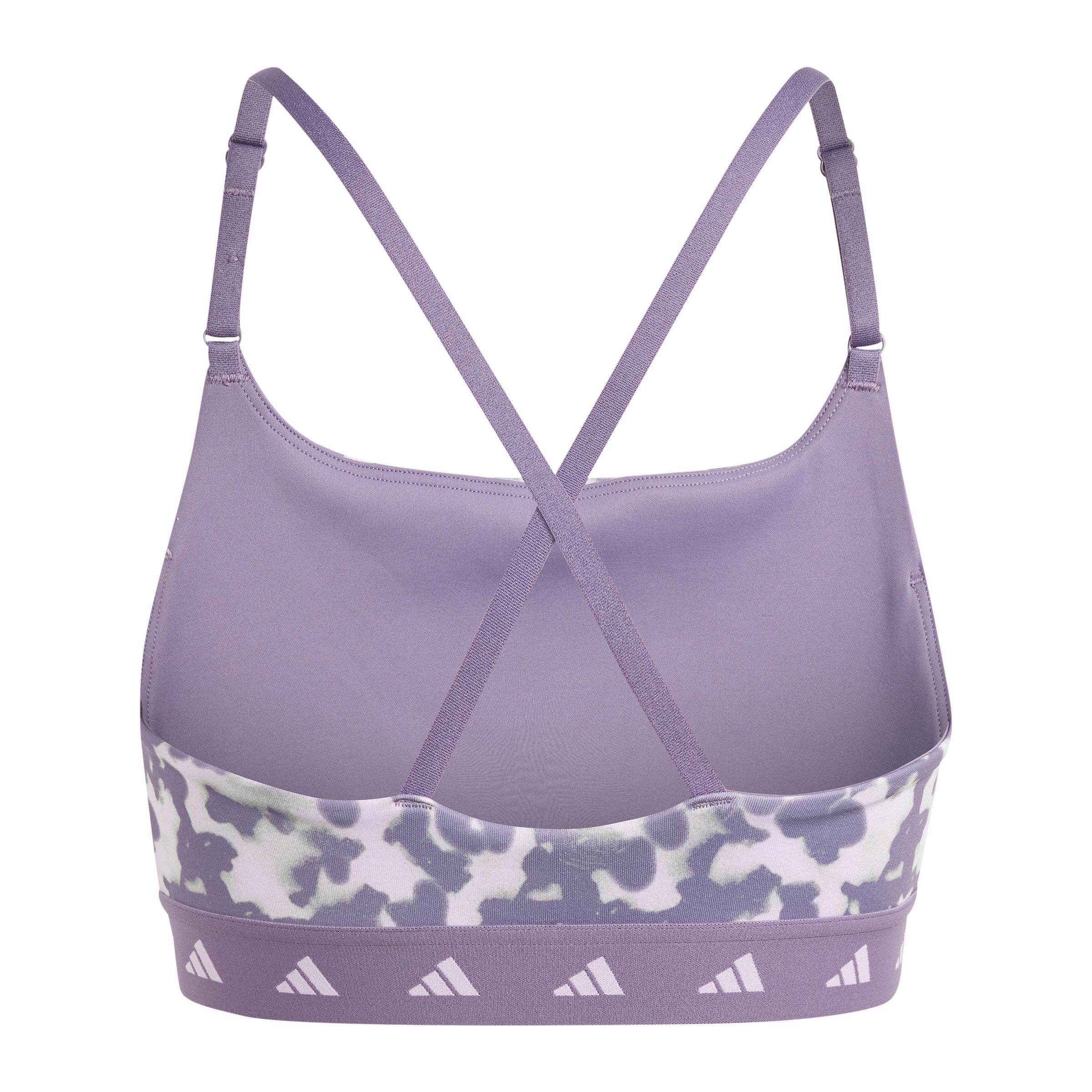 Aeroreact Hyperglam Light-Support Printed Bra, Purple, , large image number 4