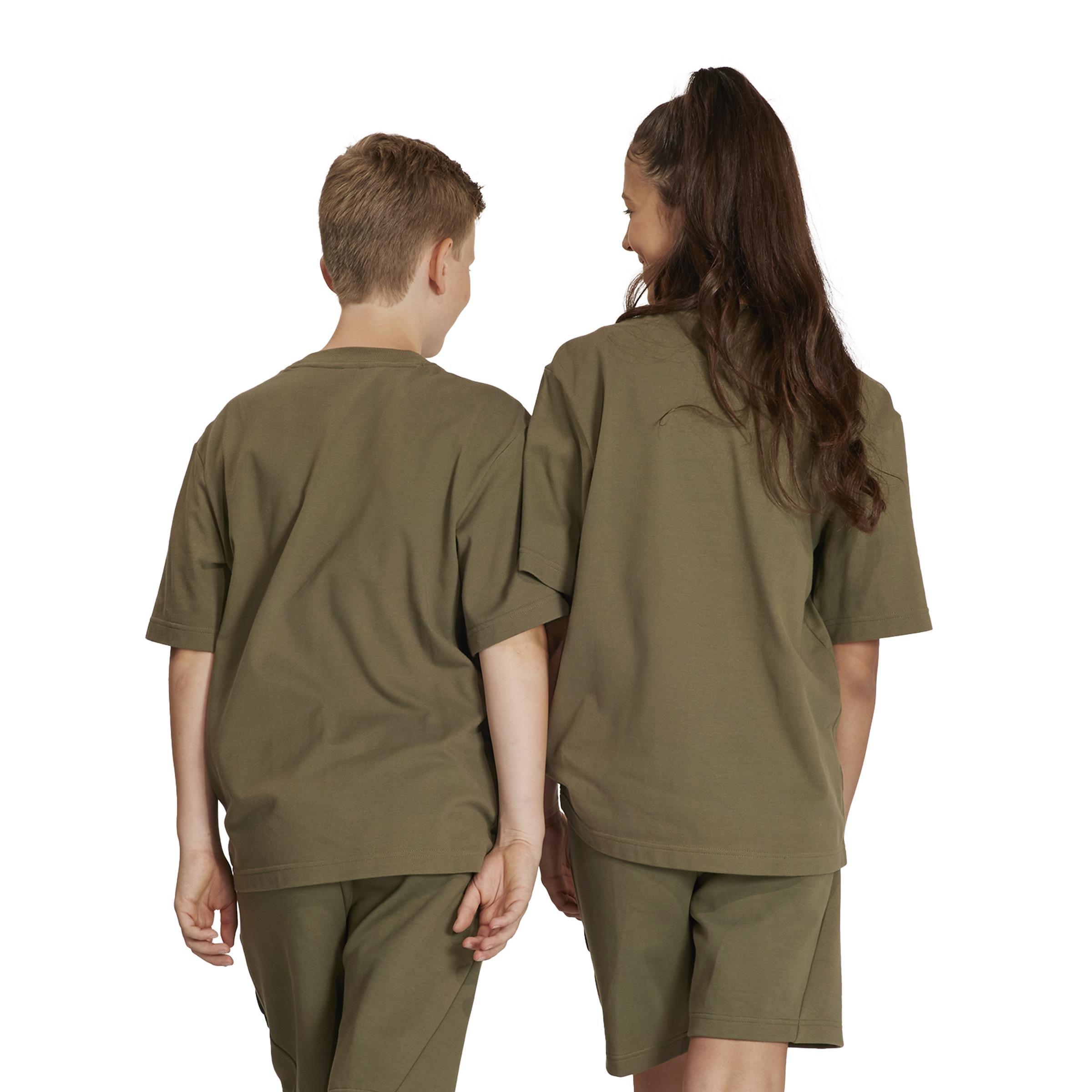 Unisex Kids Future Icons Logo Piqué T-Shirt, Green, , large image number 2