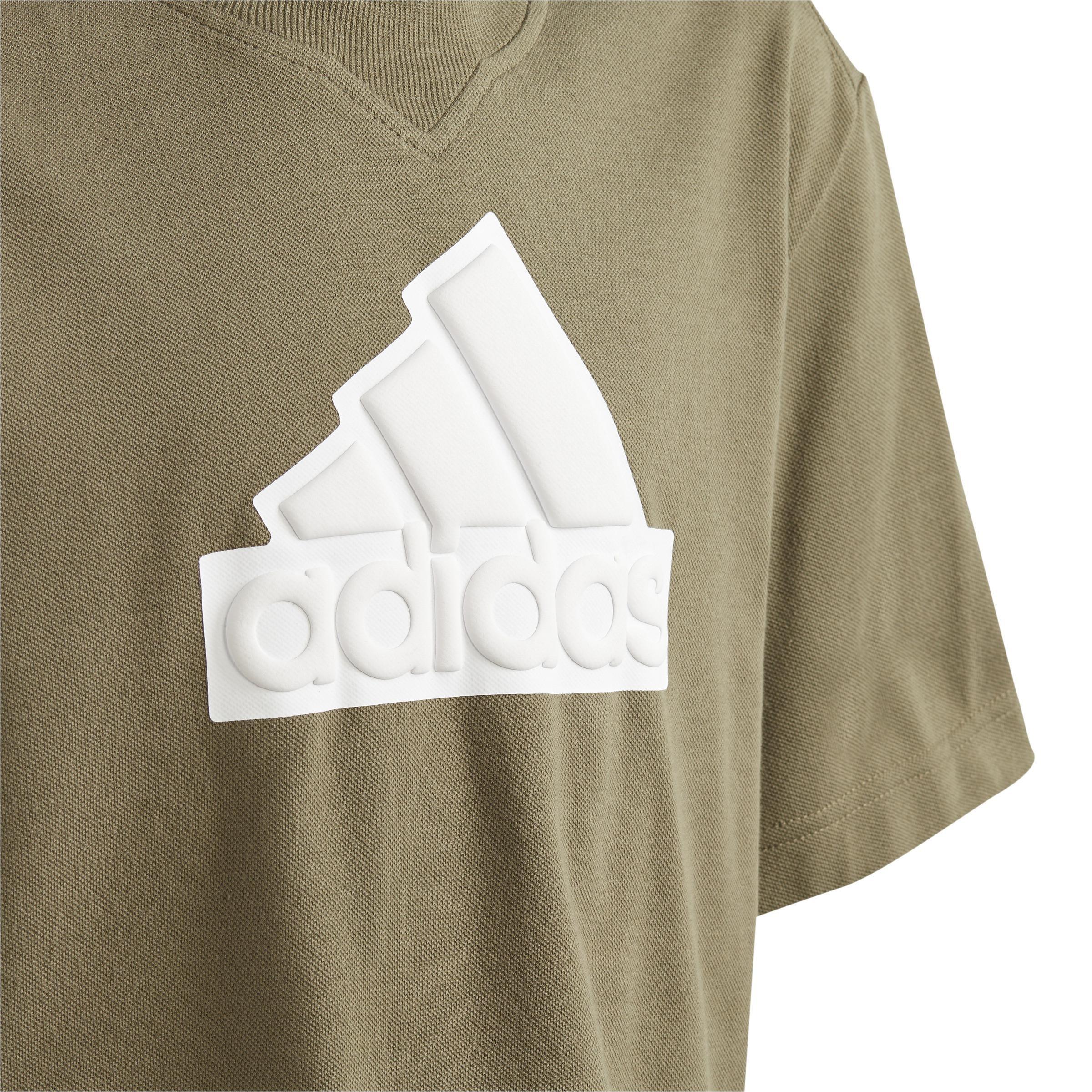 Unisex Kids Future Icons Logo Piqué T-Shirt, Green, , large image number 4