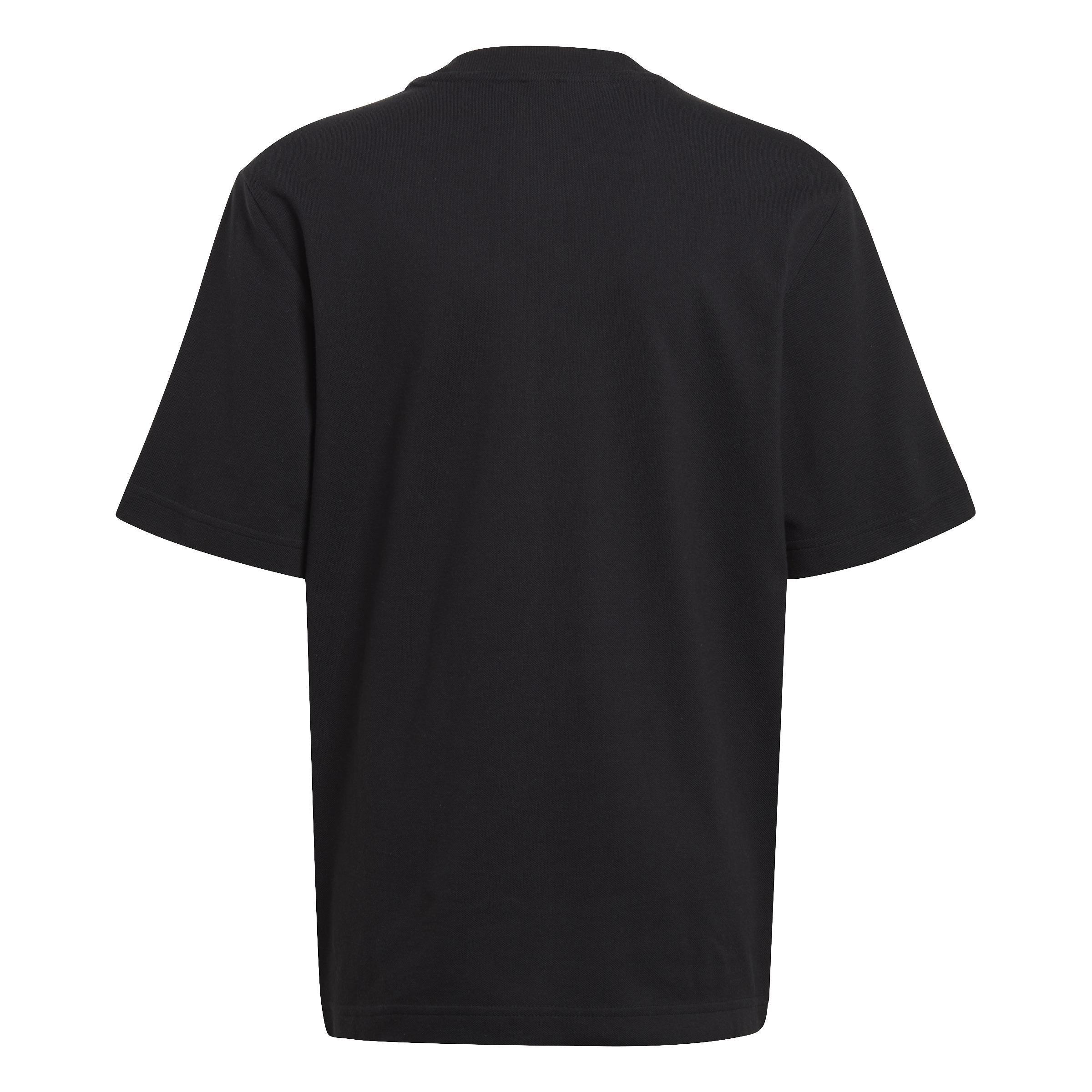 Unisex Kids Future Icons Logo Pique T-Shirt, Black, , large image number 2
