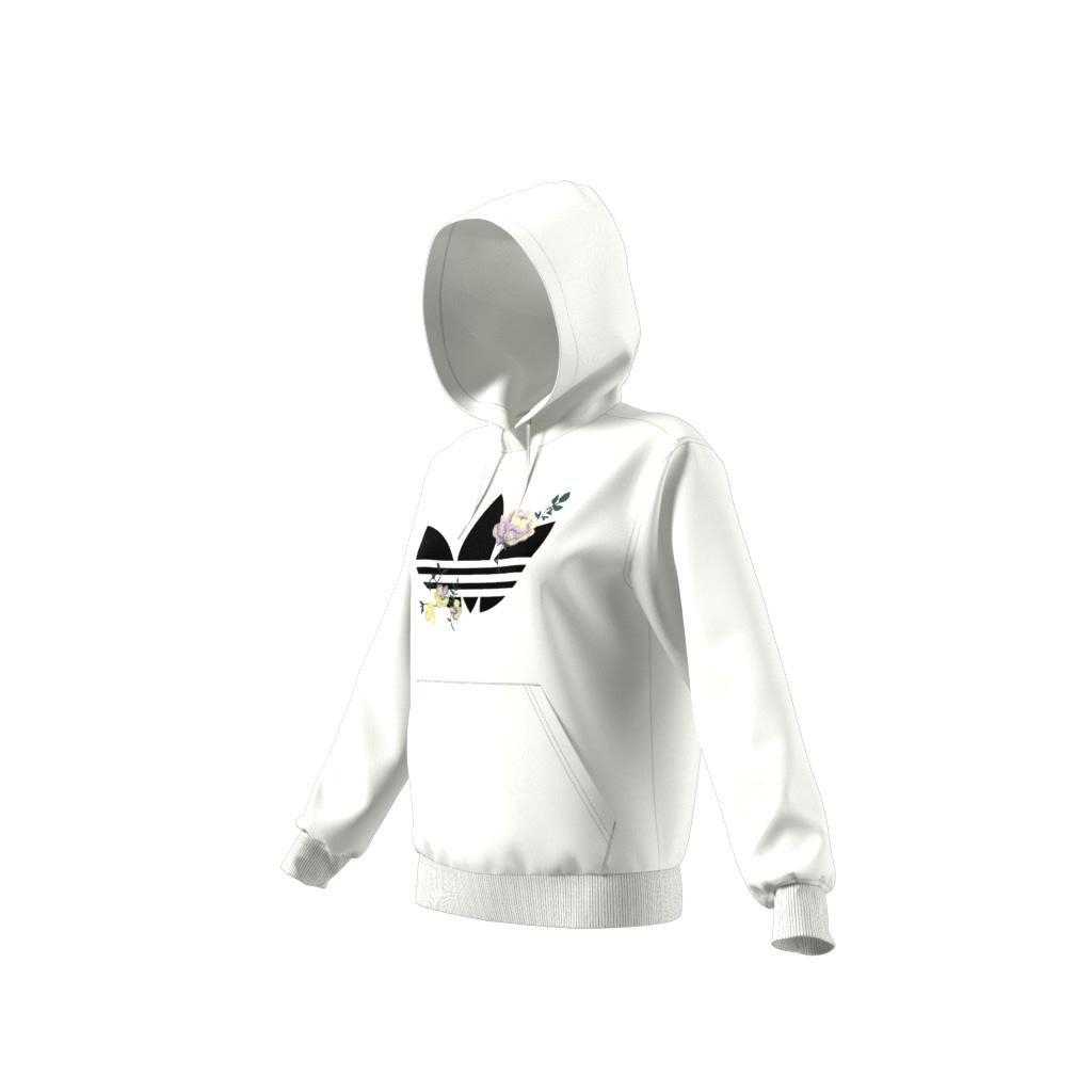 Flower Embroidery Hoodie, White, , large image number 12
