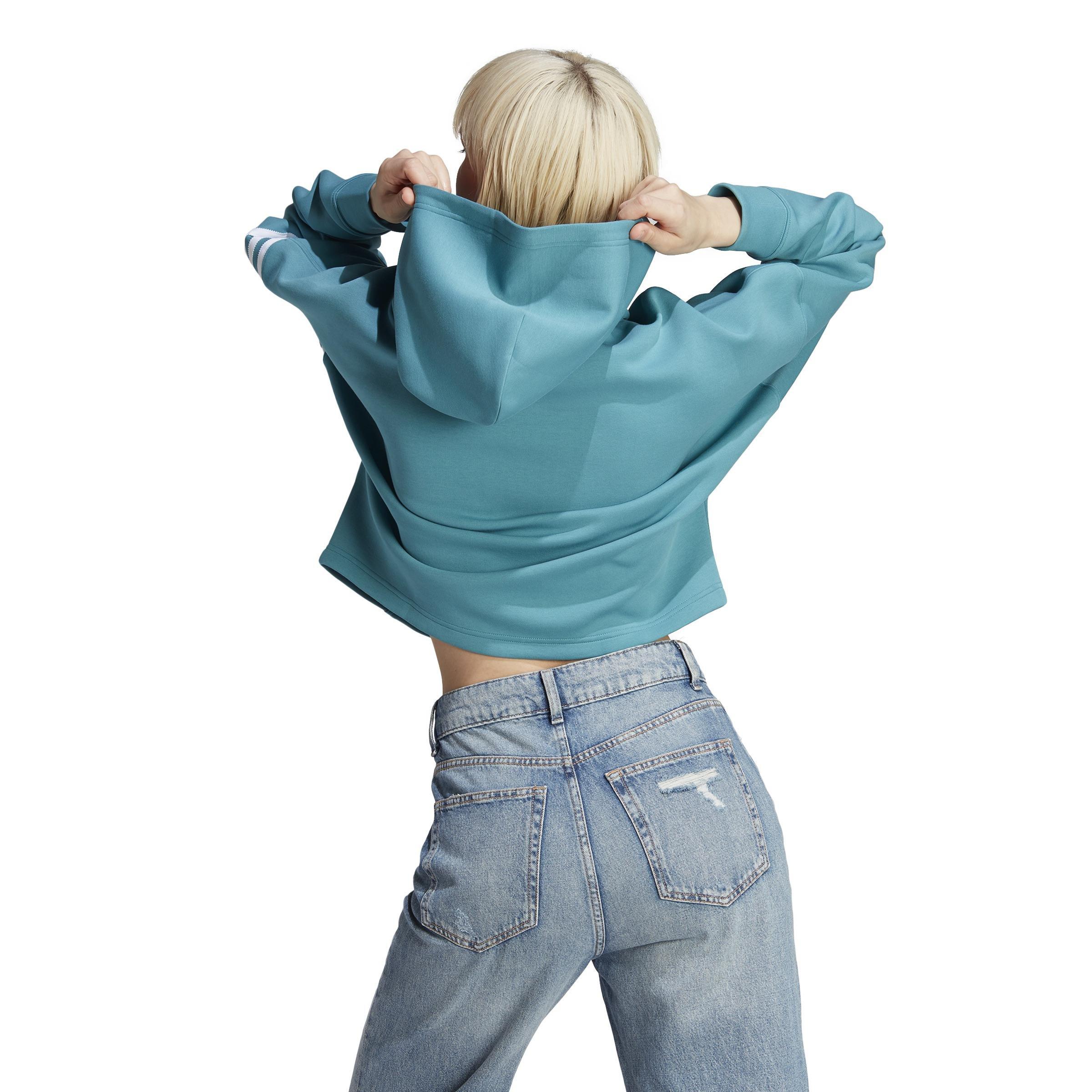 Adicolor Neuclassics Hoodie, Turquoise, A901_ONE, large image number 3