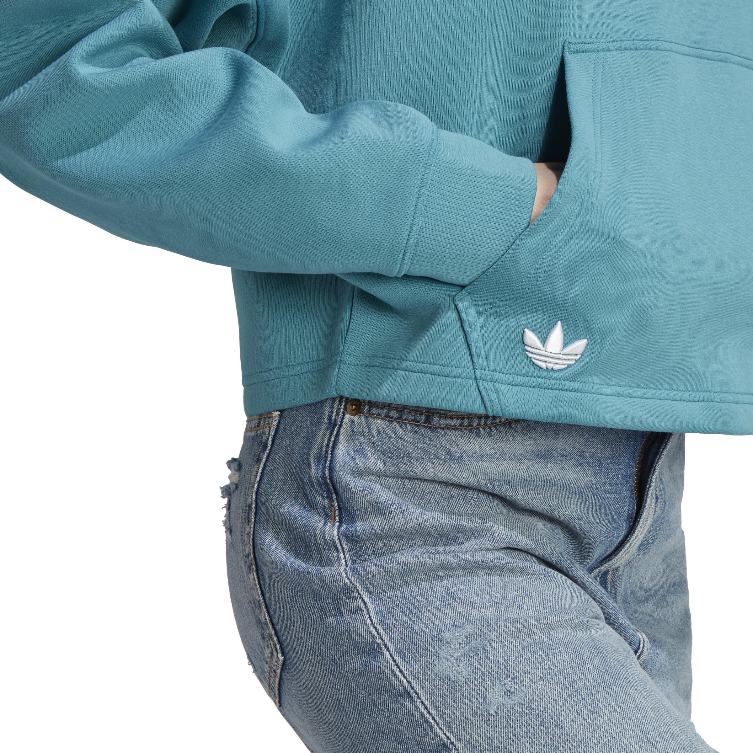 Adicolor Neuclassics Hoodie, Turquoise, A901_ONE, large image number 6