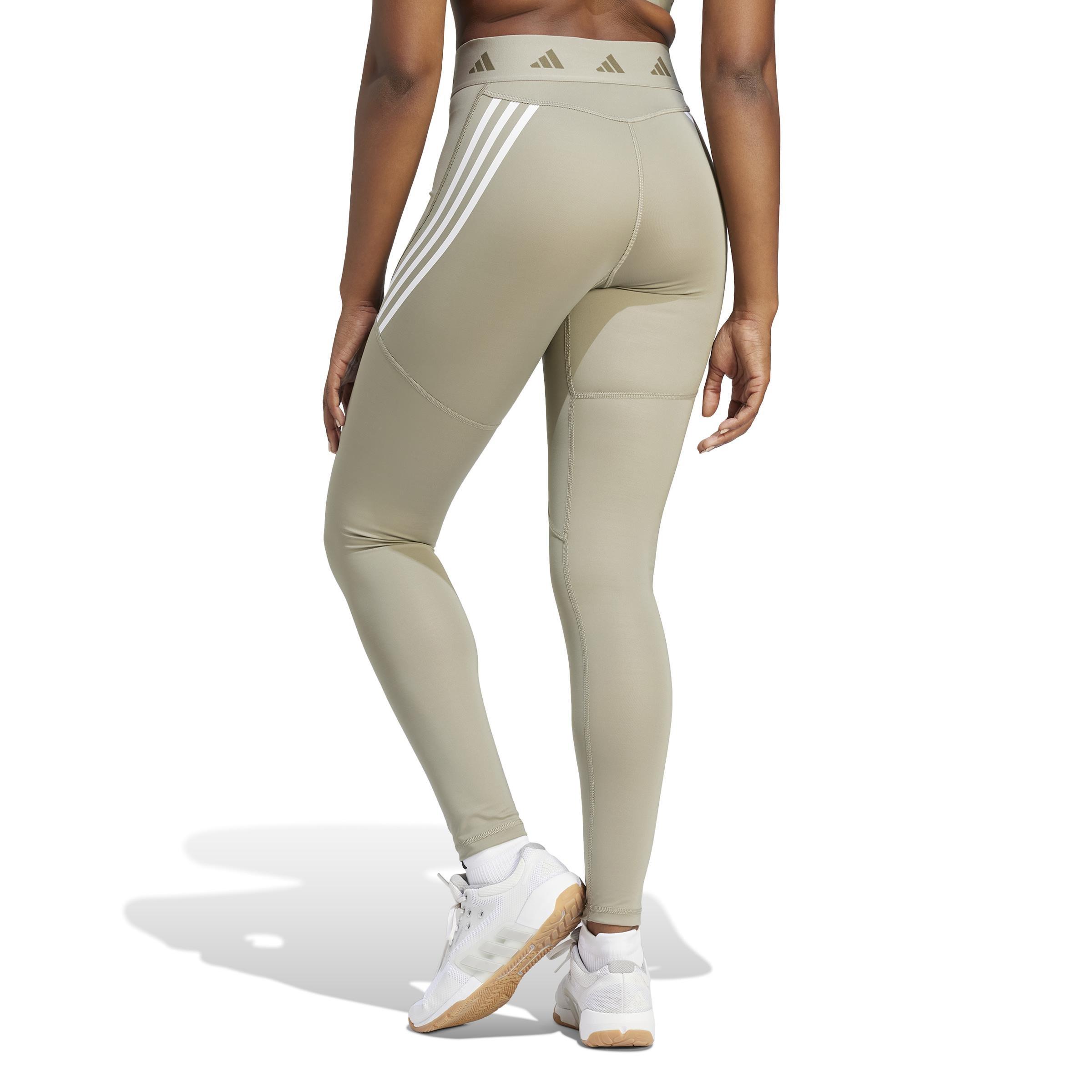 Techfit Hyperglam Full-Length Leggings, Green, A901_ONE, large image number 2