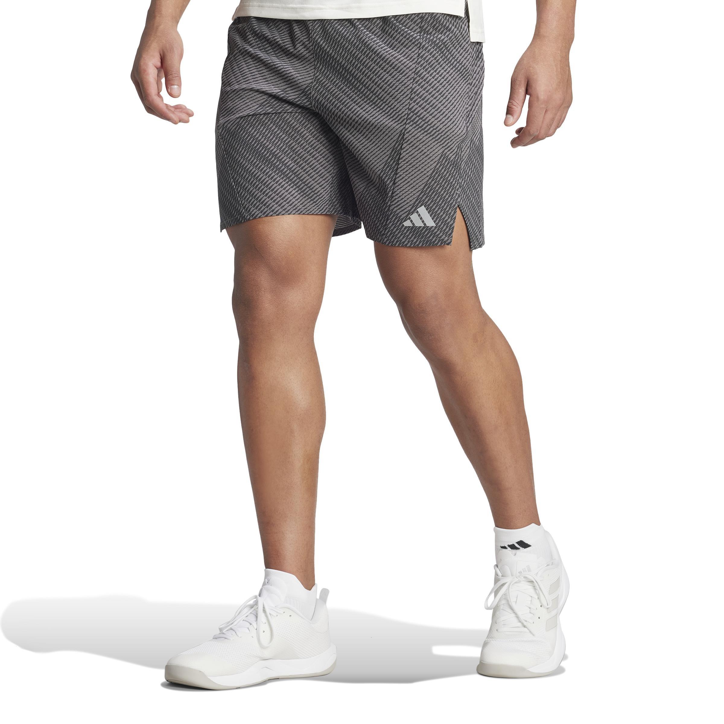 Designed for Training HIIT Workout HEAT.RDY Print Shorts, Brown, A901_ONE, medium