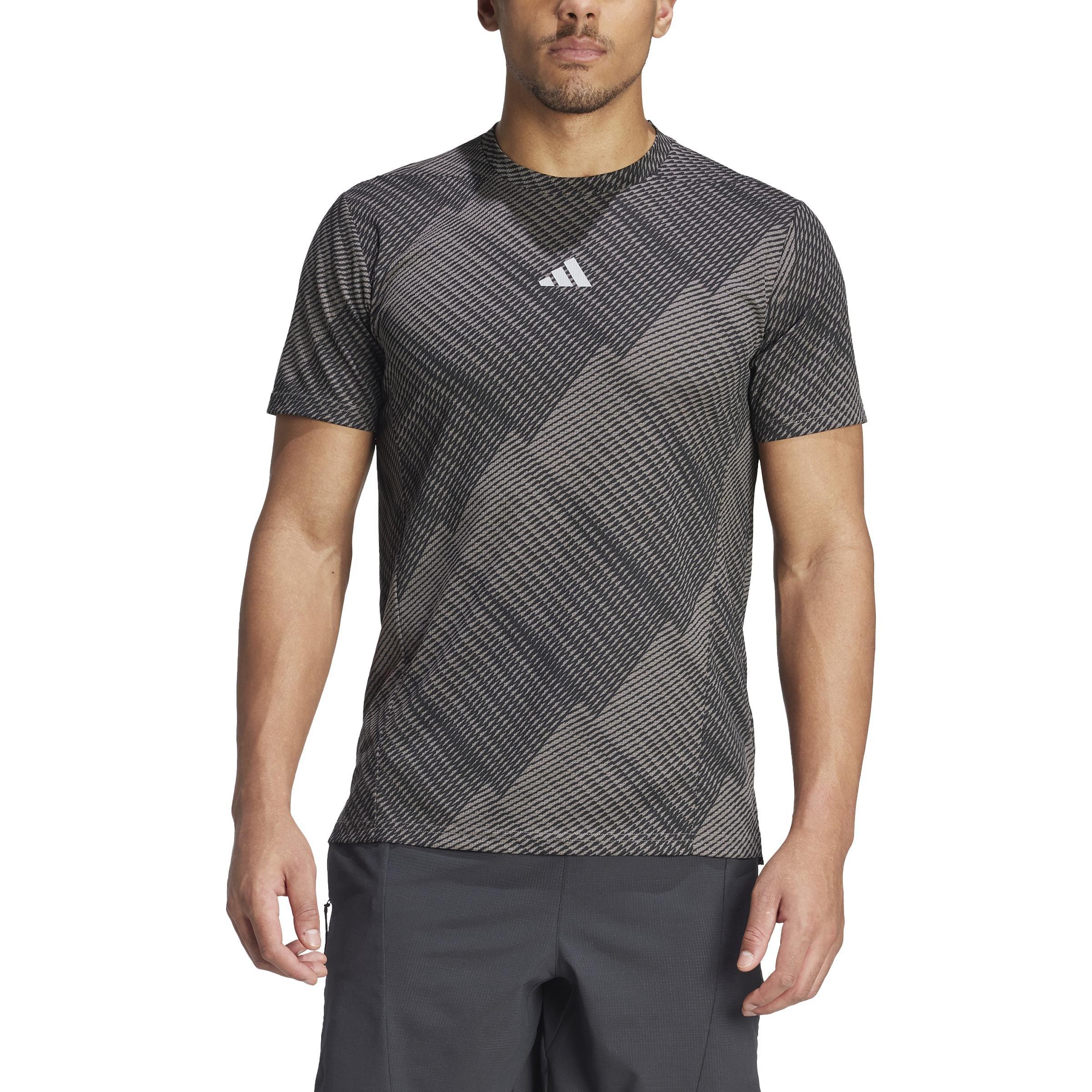 Designed for Training HIIT Workout HEAT.RDY Print T-Shirt, Brown, , large image number 1