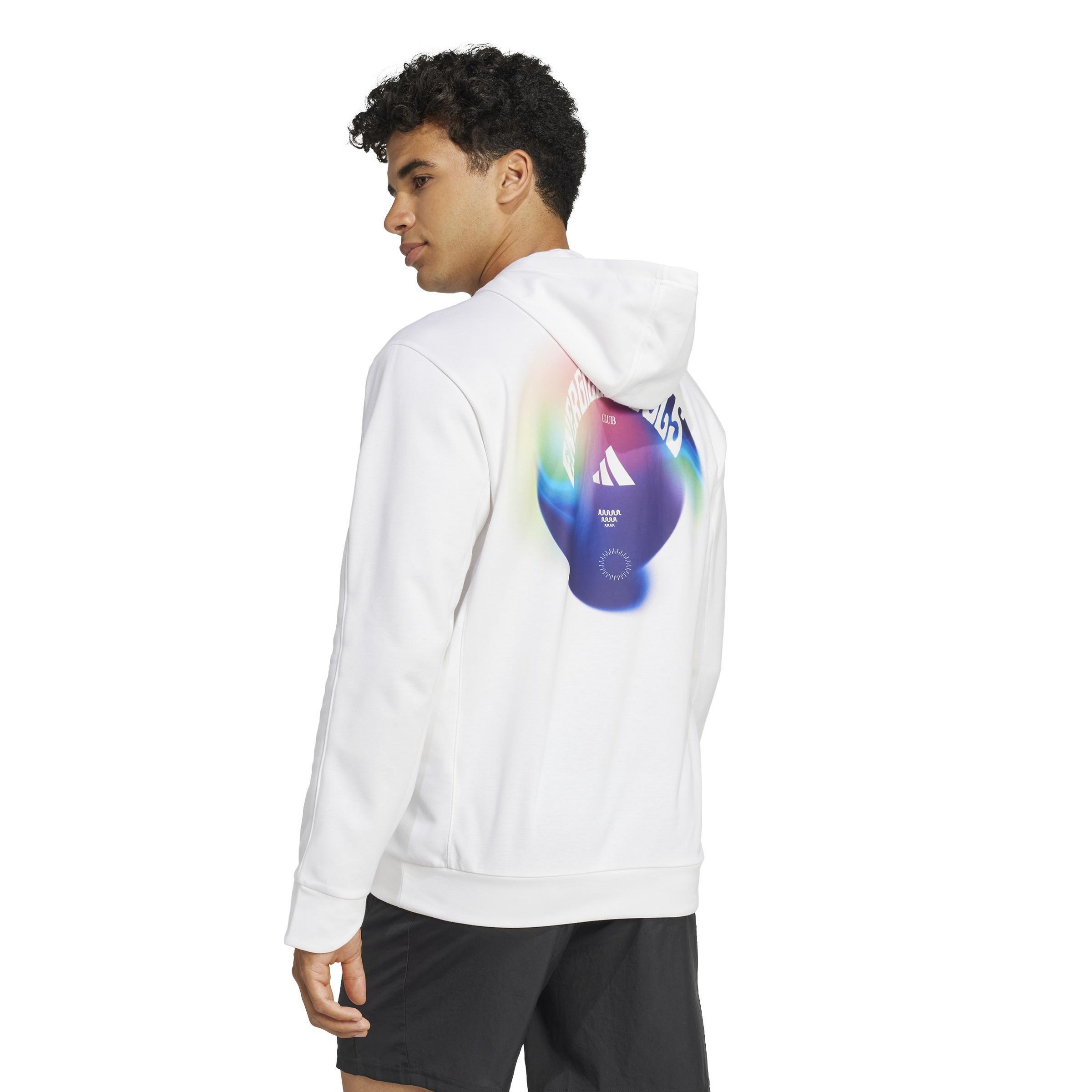Yoga Training Hoodie, White, A901_ONE, large image number 1