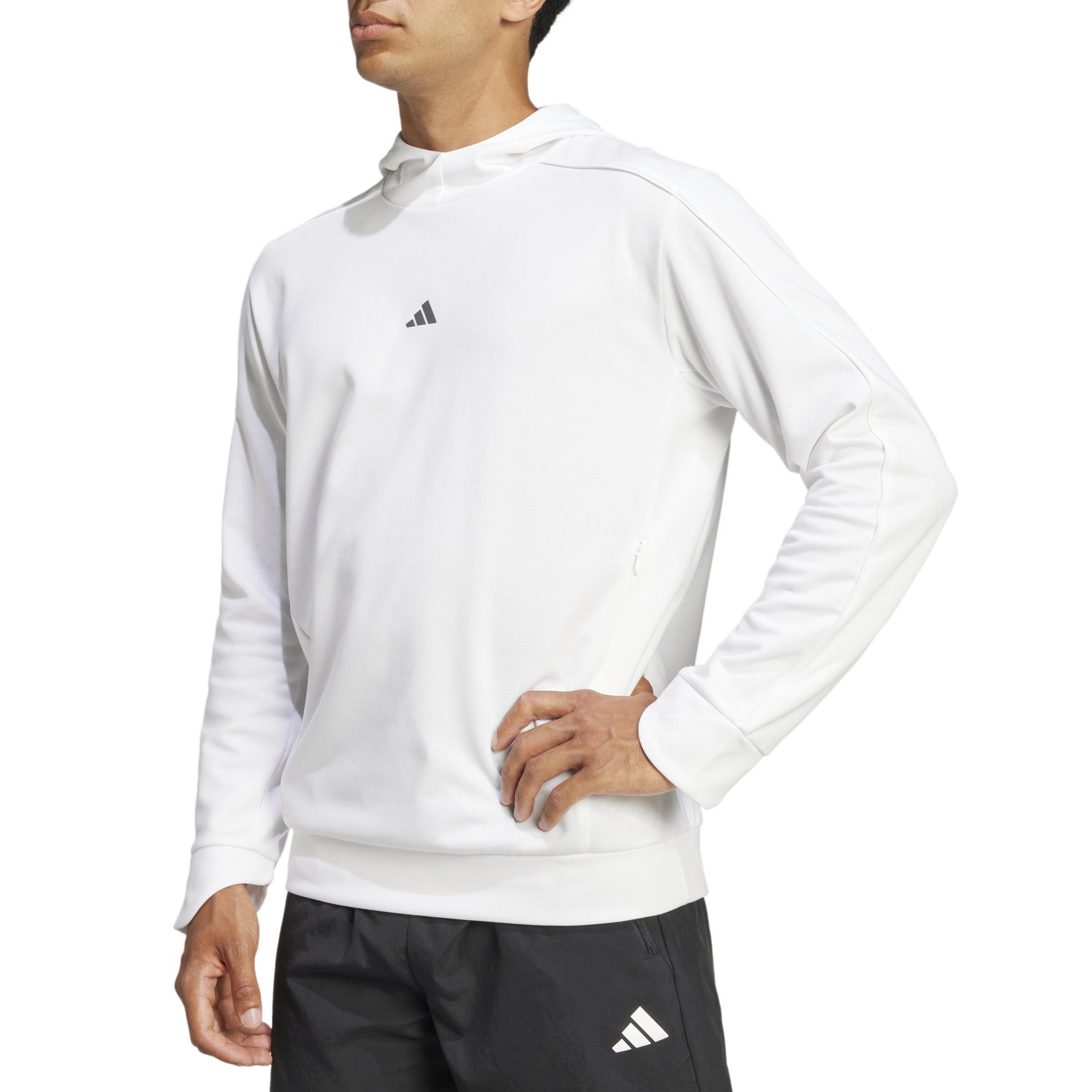 Yoga Training Hoodie, White, A901_ONE, large image number 2