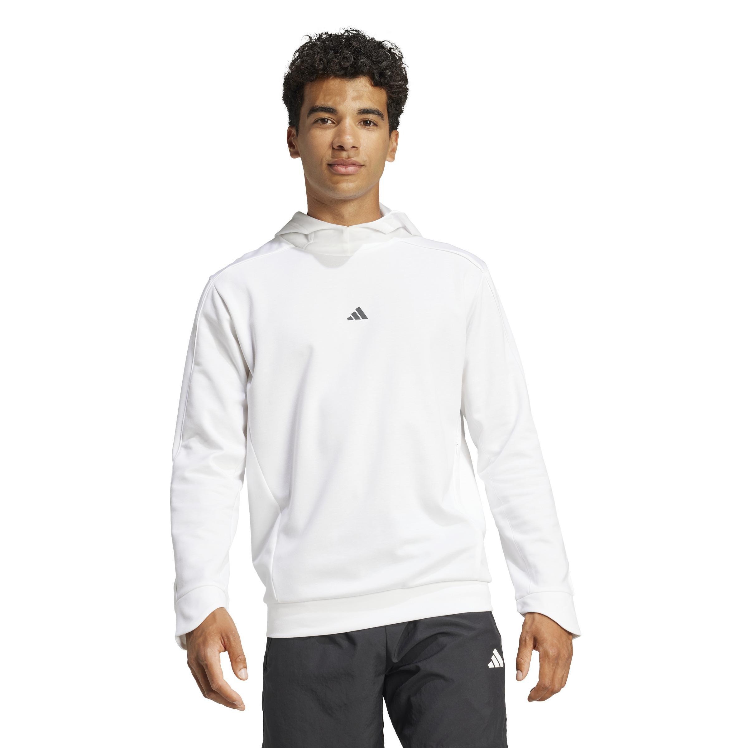 Yoga Training Hoodie, White, A901_ONE, large image number 6