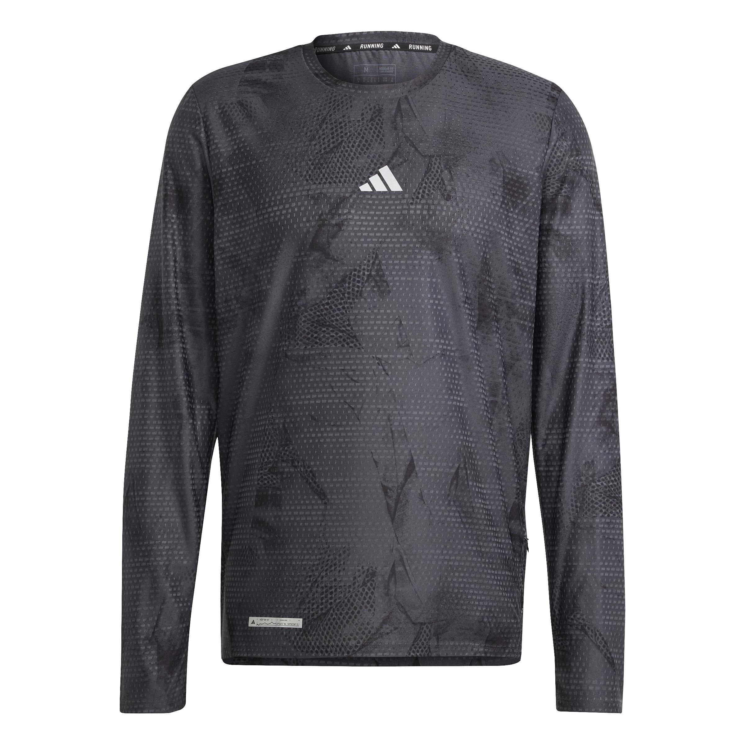 Ultimate Allover Print Long Sleeve Long-Sleeve Top, Grey