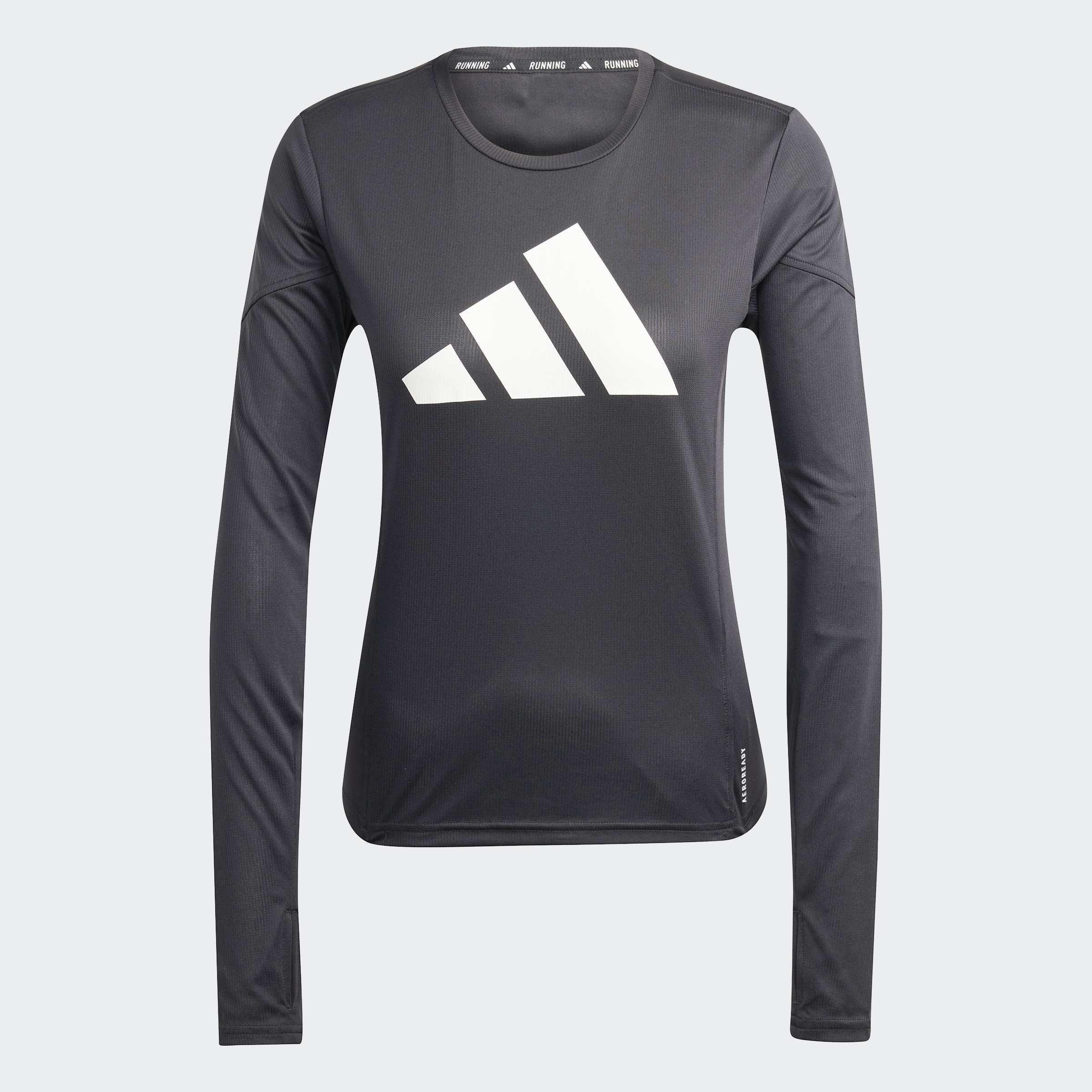 Run It Long Sleeve Long-Sleeve Top, Black, A901_ONE, large image number 0