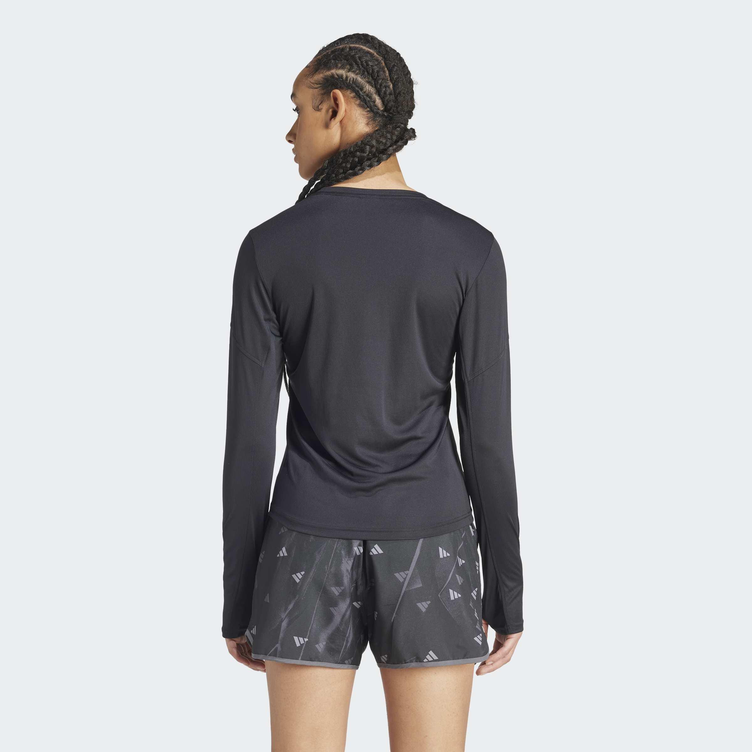 Run It Long Sleeve Long-Sleeve Top, Black, A901_ONE, large image number 2