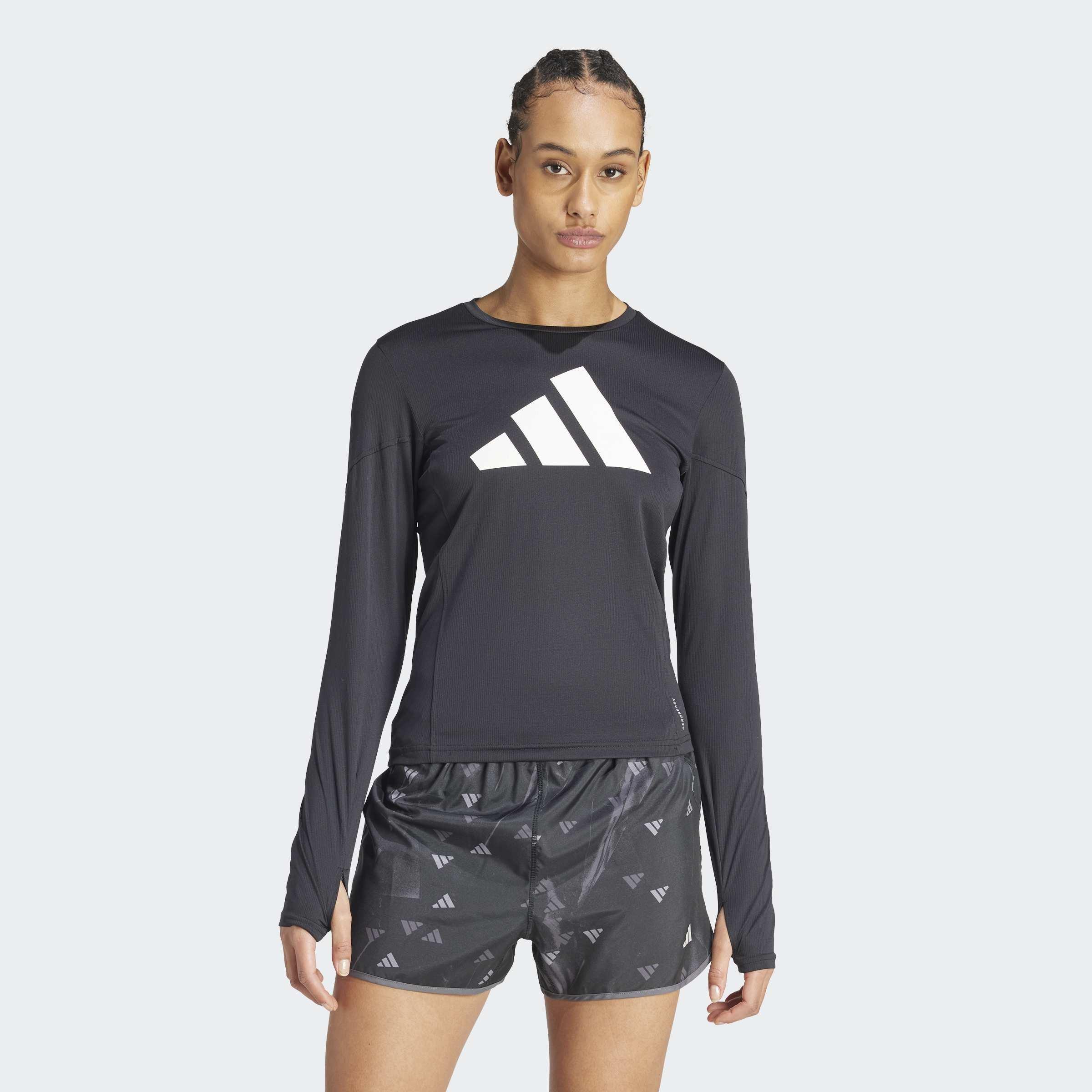 Run It Long Sleeve Long-Sleeve Top, Black, A901_ONE, large image number 5