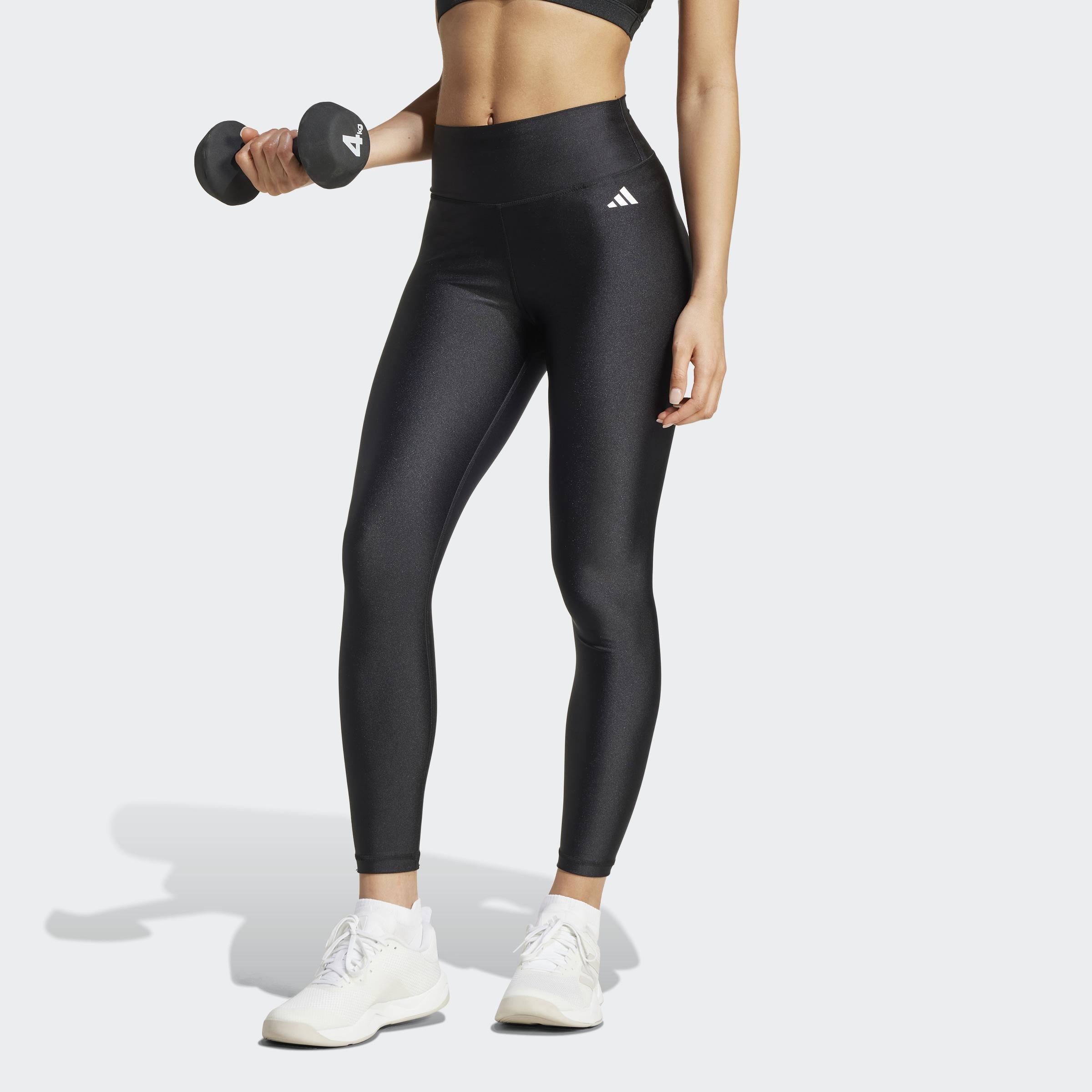 Optime Essentials Shine 7/8 Leggings, Black, A901_ONE, large image number 4