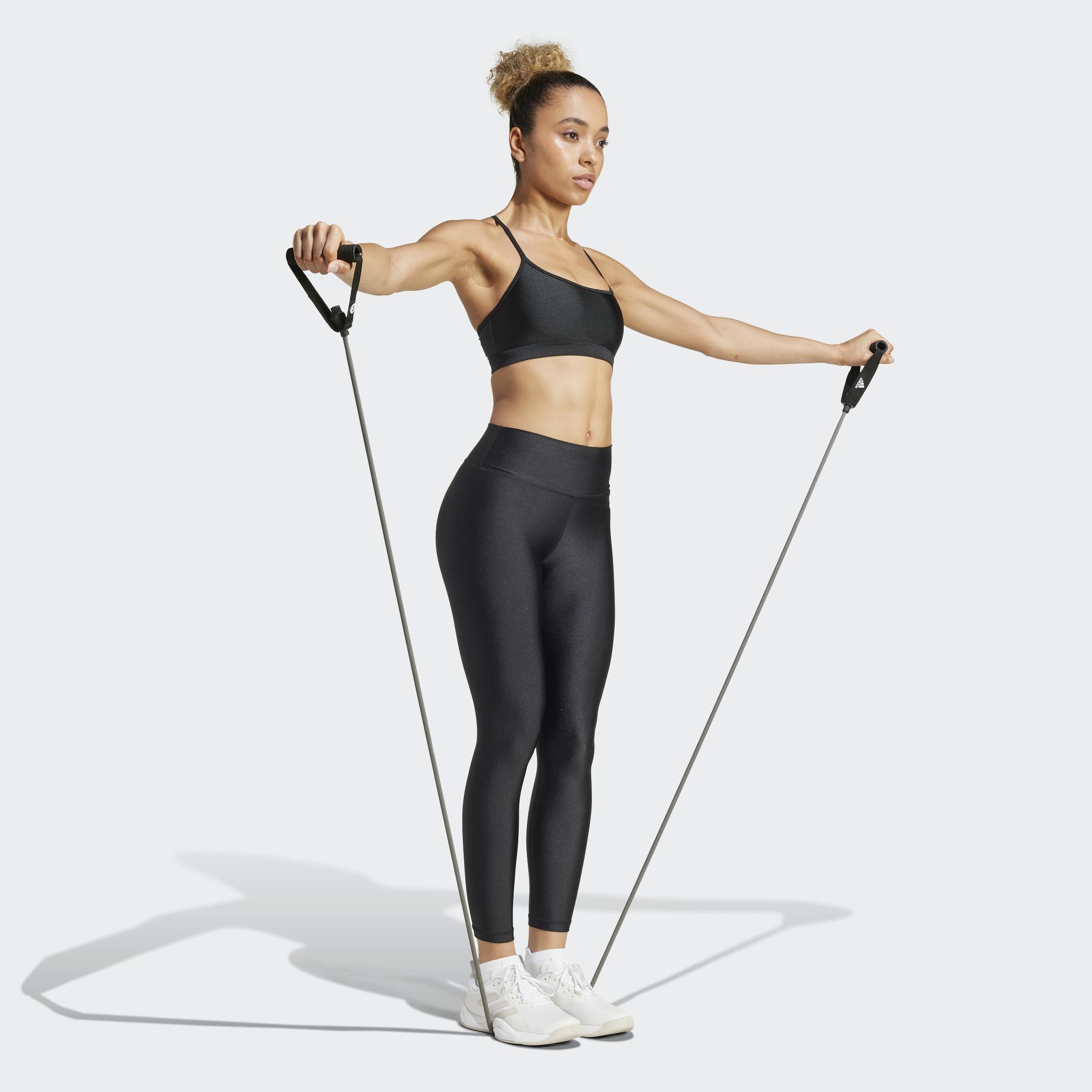 Optime Essentials Shine 7/8 Leggings, Black, A901_ONE, large image number 5