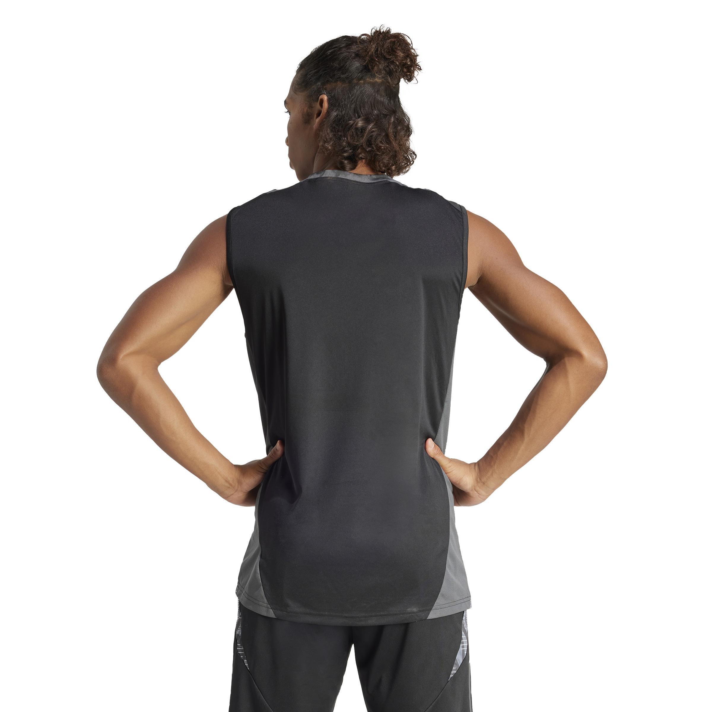 Tiro 24 Competition Training Sleeveless Jersey, Black, A901_ONE, large image number 3