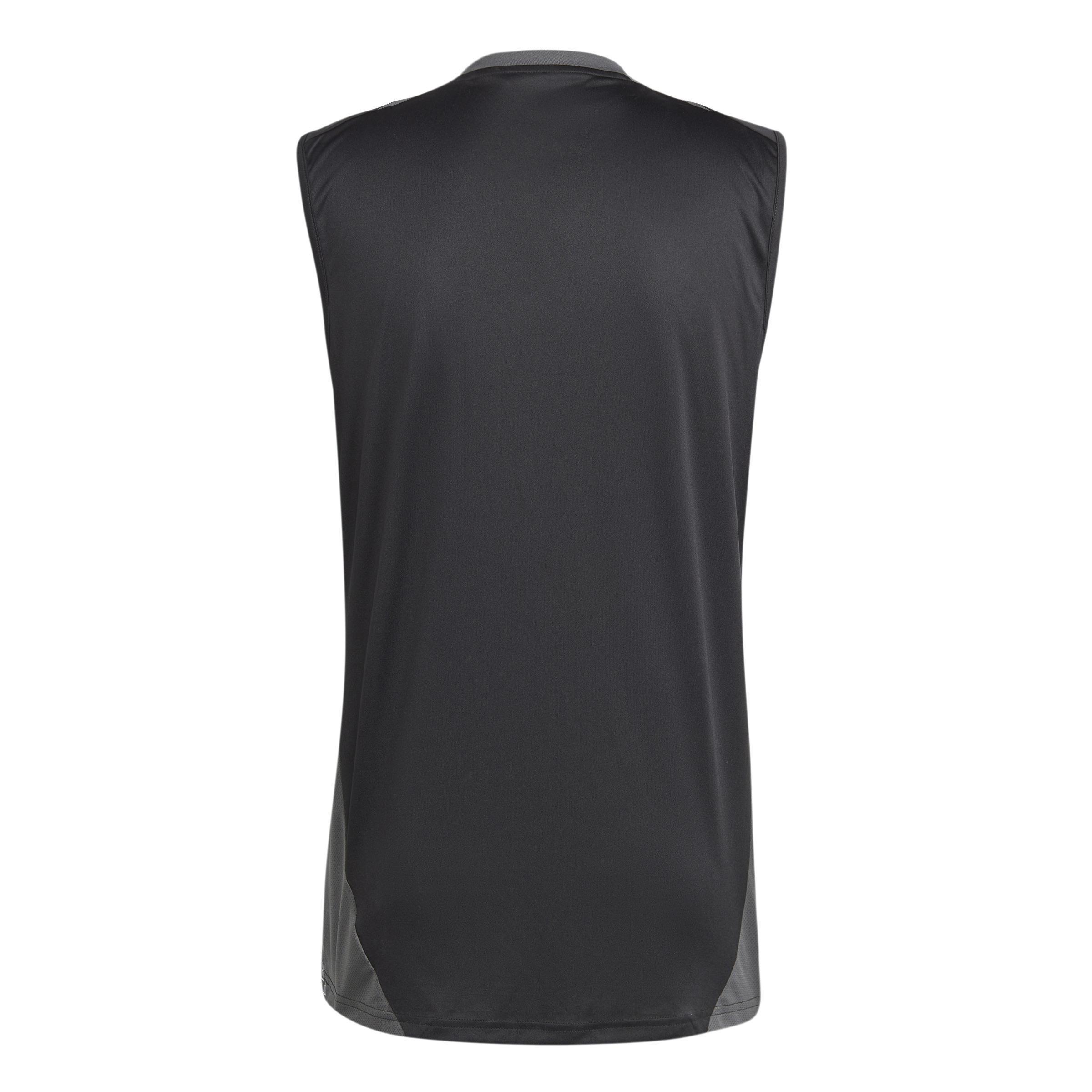 Tiro 24 Competition Training Sleeveless Jersey, Black, A901_ONE, large image number 4
