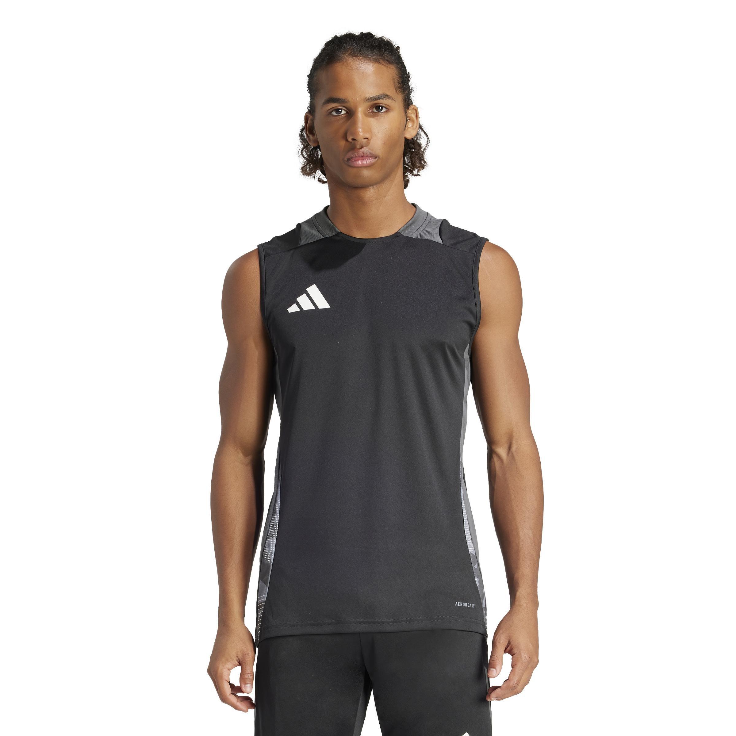 Tiro 24 Competition Training Sleeveless Jersey, Black, A901_ONE, large image number 8