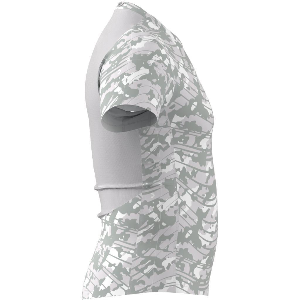 Techfit Allover Print Training T-Shirt, Beige, A901_ONE, large image number 8