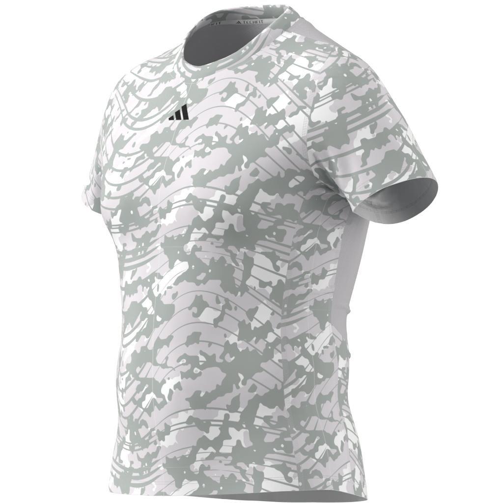 Techfit Allover Print Training T-Shirt, Beige, A901_ONE, large image number 10