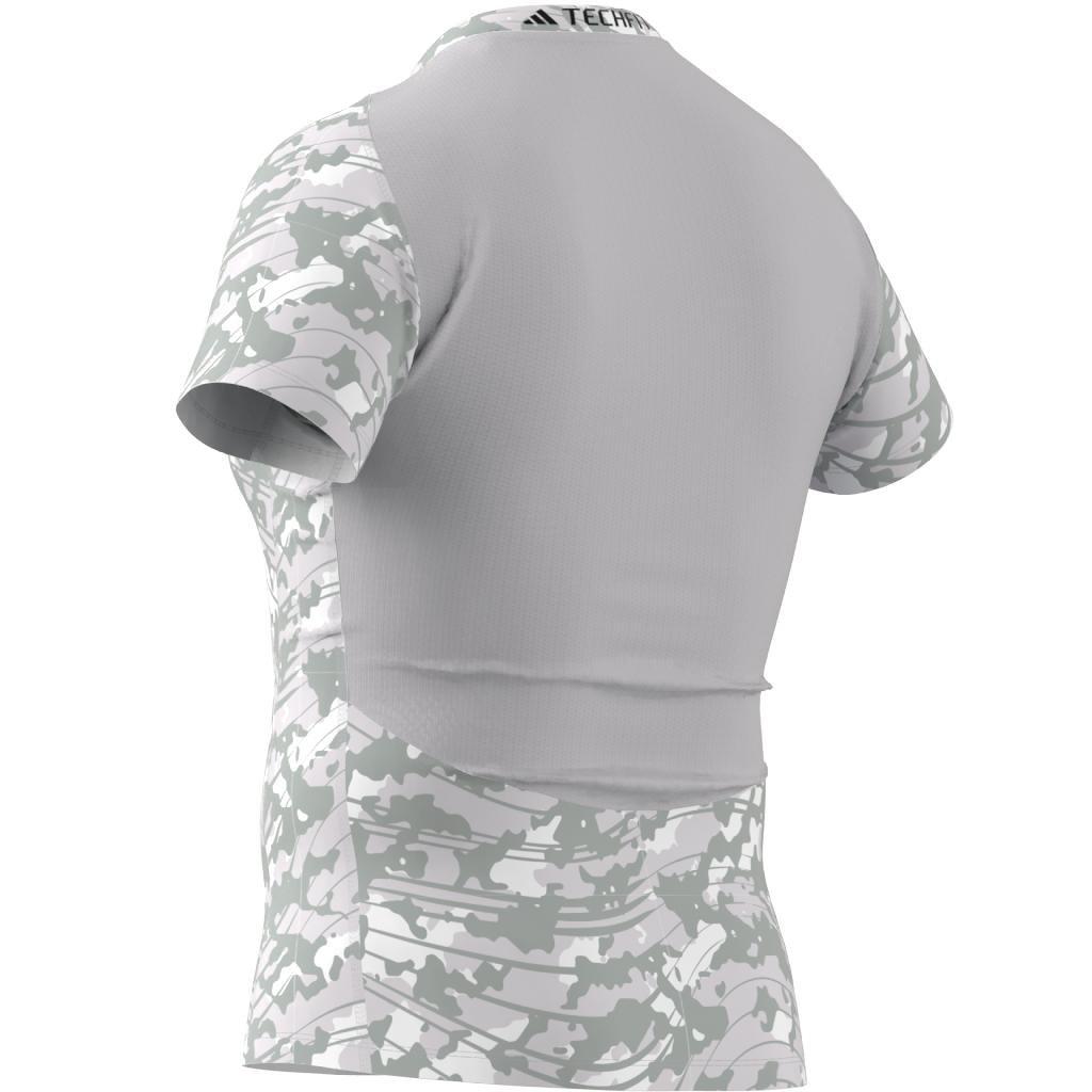 Techfit Allover Print Training T-Shirt, Beige, A901_ONE, large image number 11