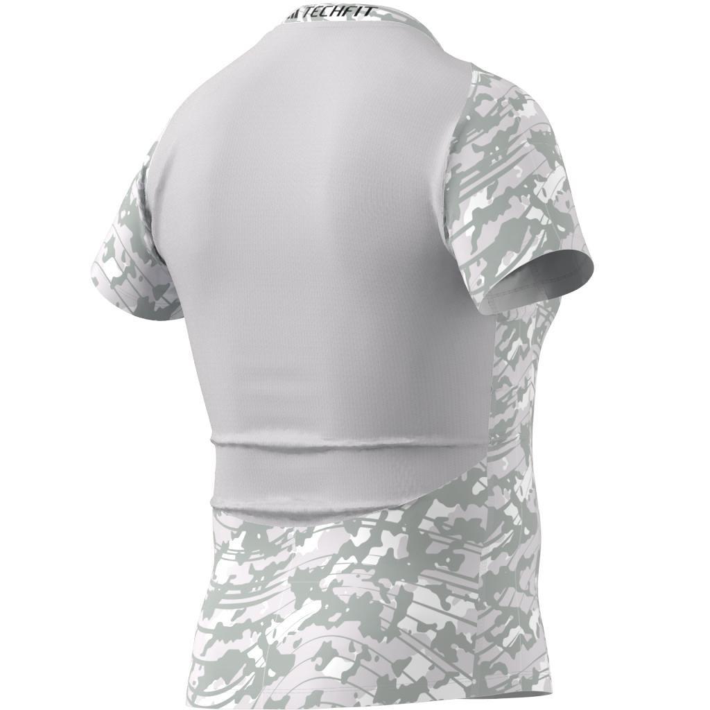 Techfit Allover Print Training T-Shirt, Beige, A901_ONE, large image number 13