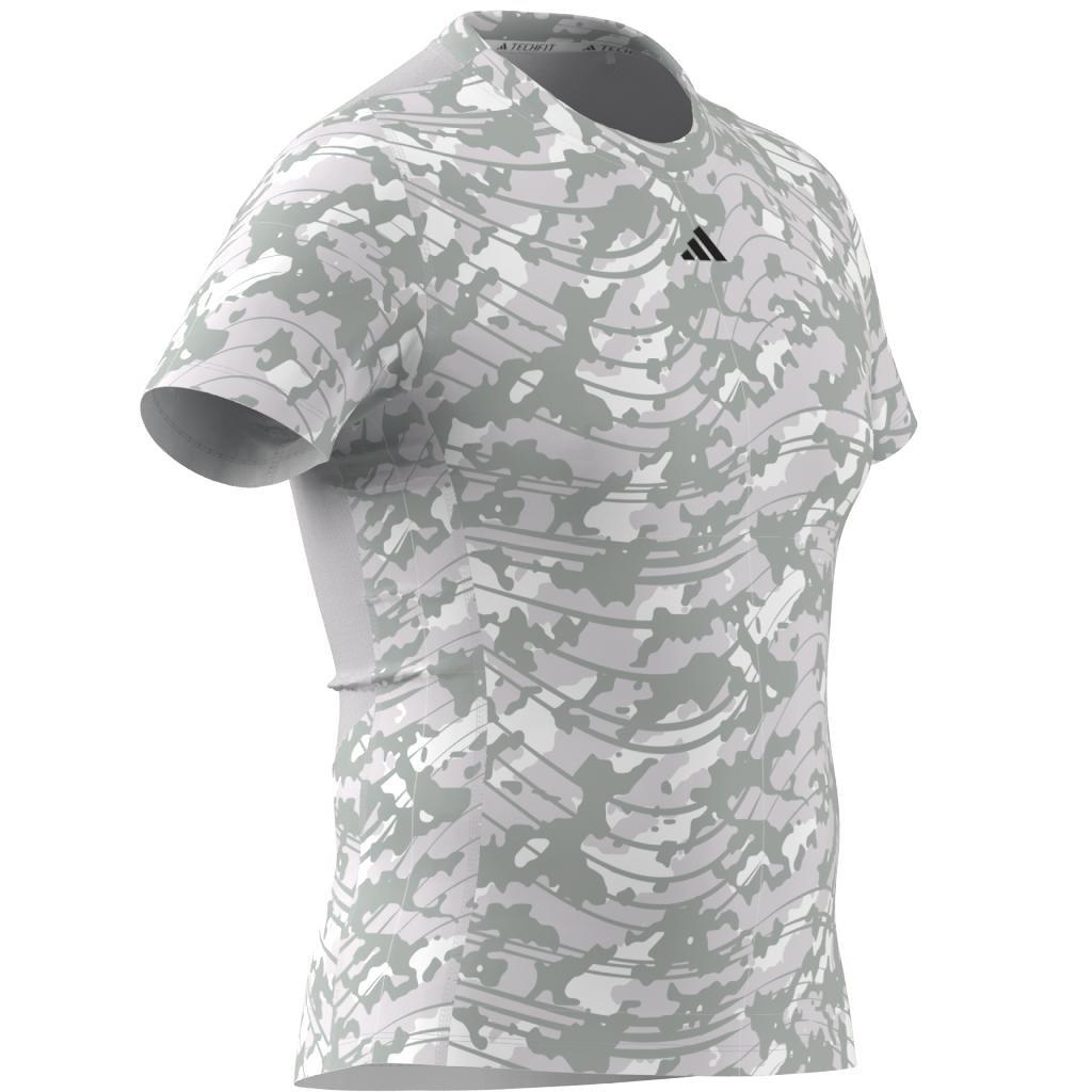 Techfit Allover Print Training T-Shirt, Beige, A901_ONE, large image number 14