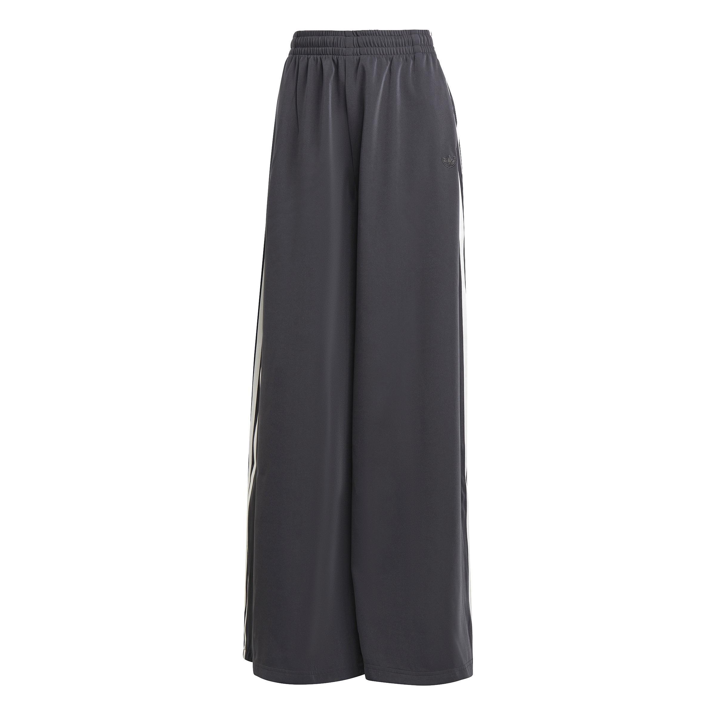 Blue Version Wide Leg Satin Joggers, Black, , large image number 0