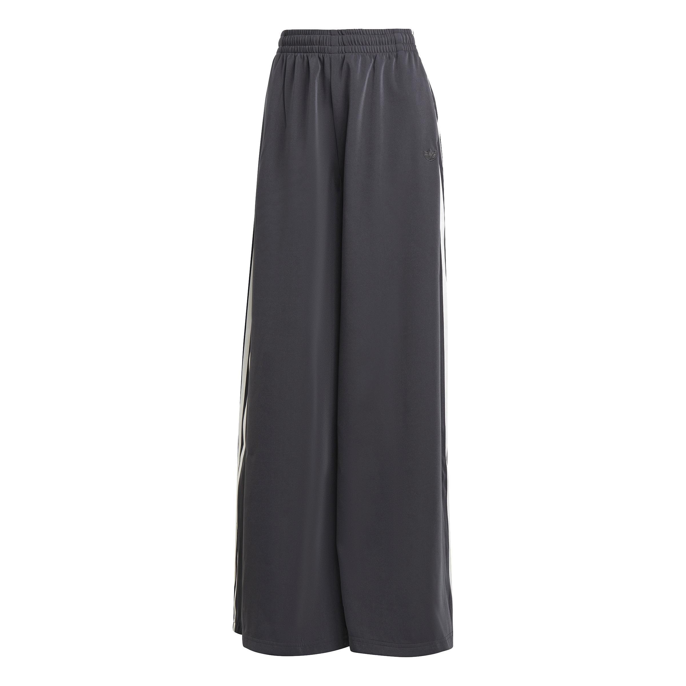 Blue Version Wide Leg Satin Joggers, Black, , large image number 1