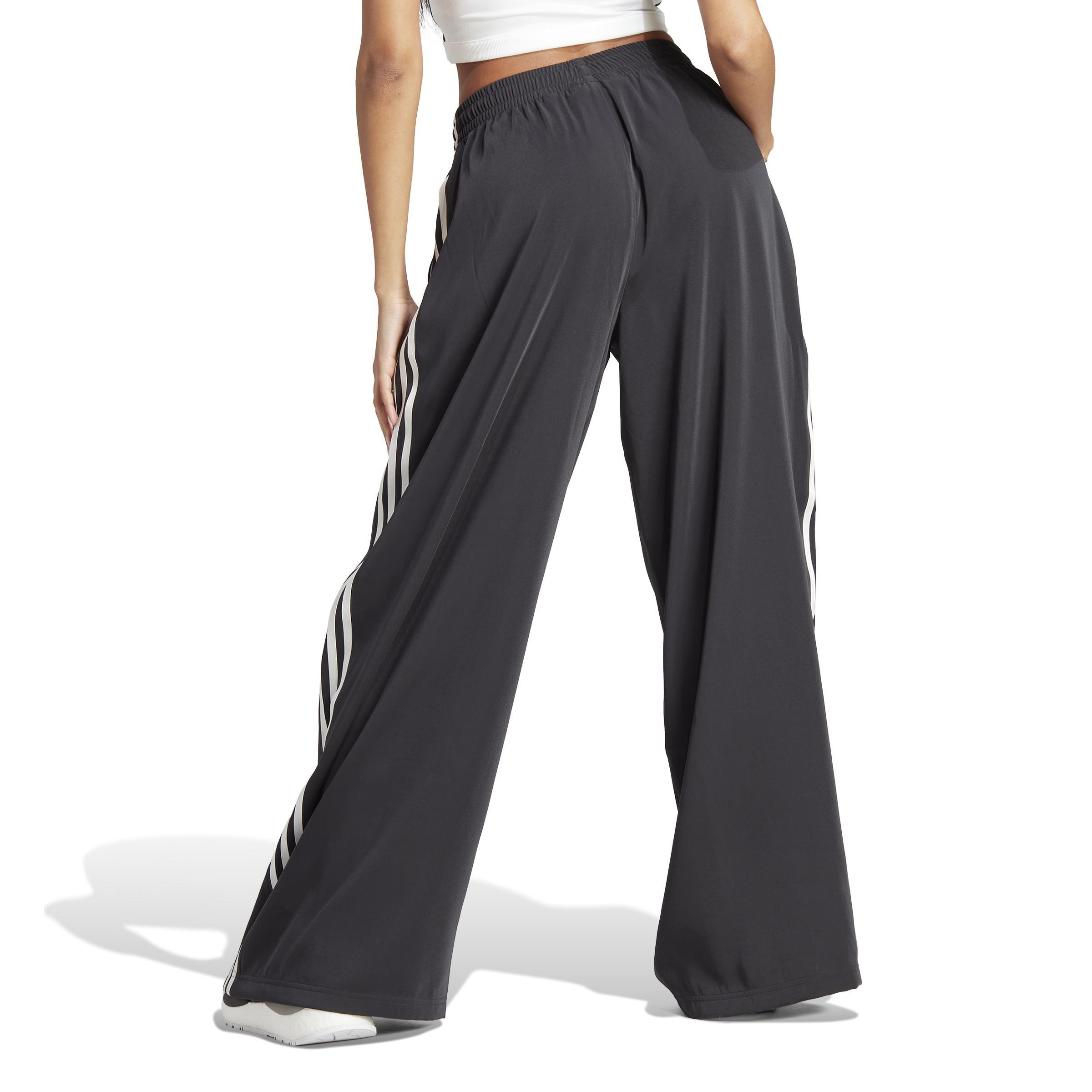 Blue Version Wide Leg Satin Joggers, Black, , large image number 2