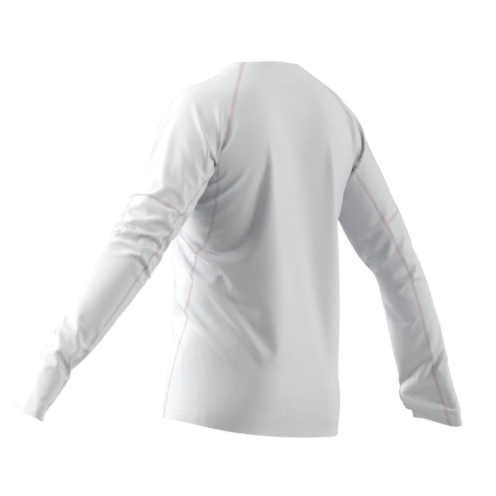 Adizero Running Long-Sleeve Top, White, A901_ONE, large image number 14