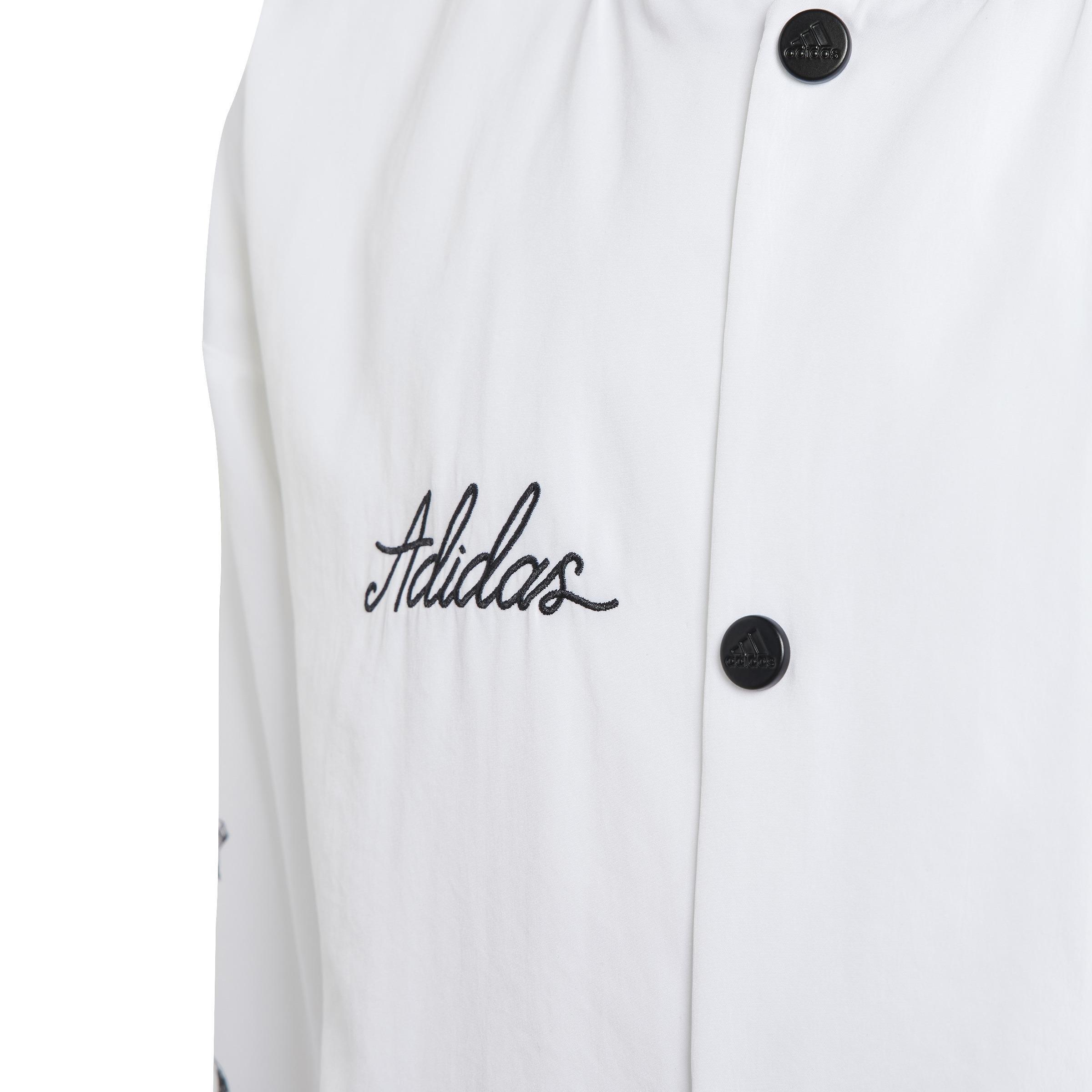 Unisex Kids Brand Love Woven Jacket, White, A901_ONE, large image number 5