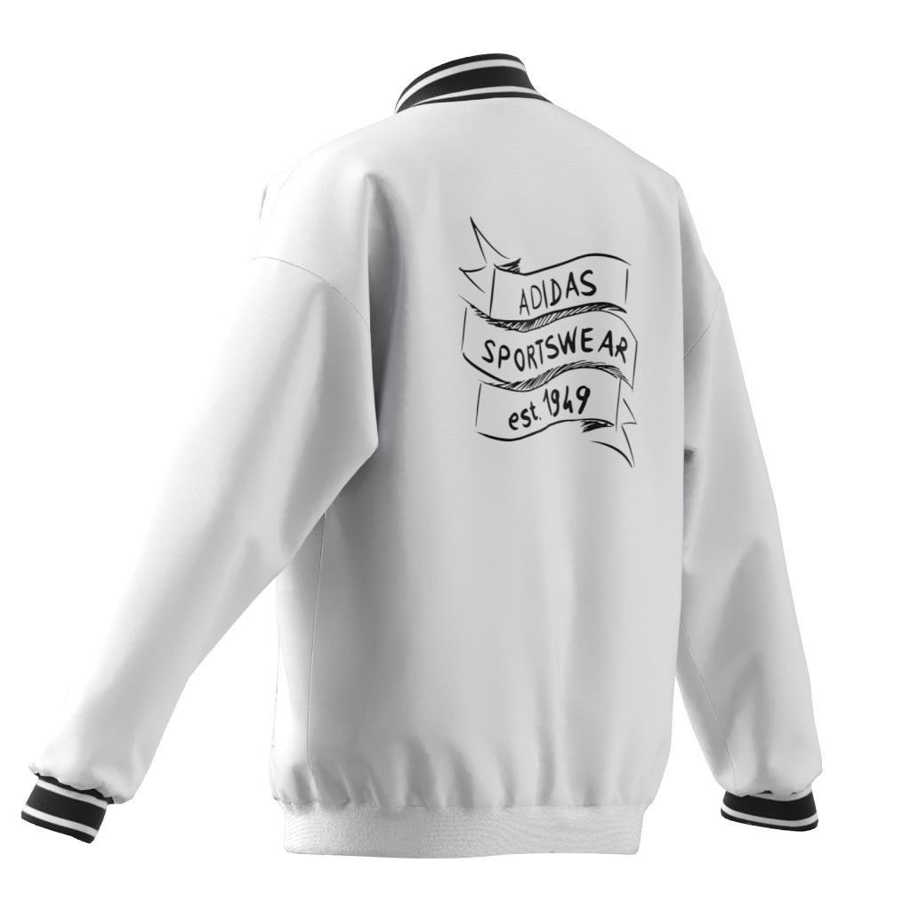 Unisex Kids Brand Love Woven Jacket, White, A901_ONE, large image number 7