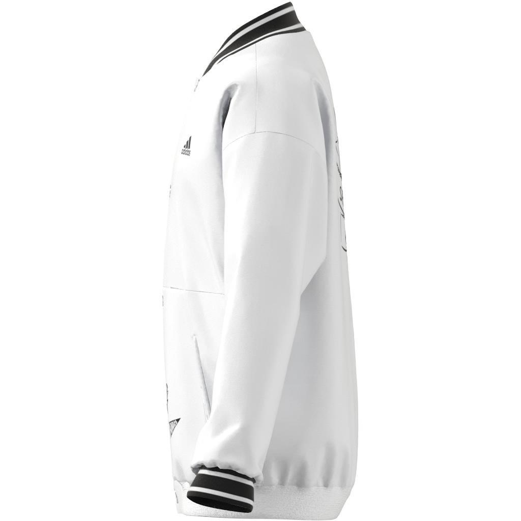 Unisex Kids Brand Love Woven Jacket, White, A901_ONE, large image number 9