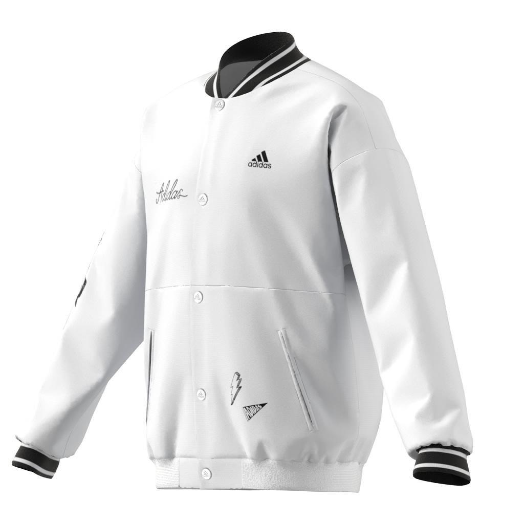 Unisex Kids Brand Love Woven Jacket, White, , large image number 12
