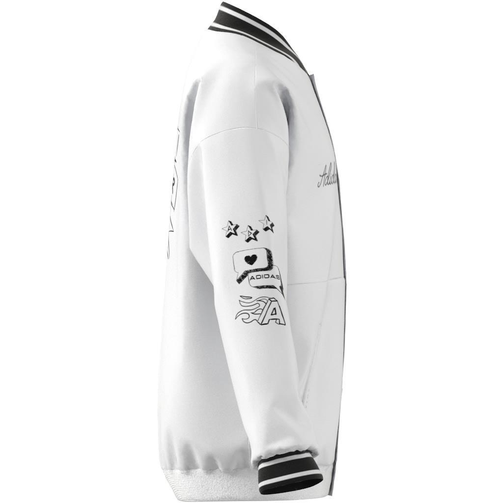 Unisex Kids Brand Love Woven Jacket, White, A901_ONE, large image number 13