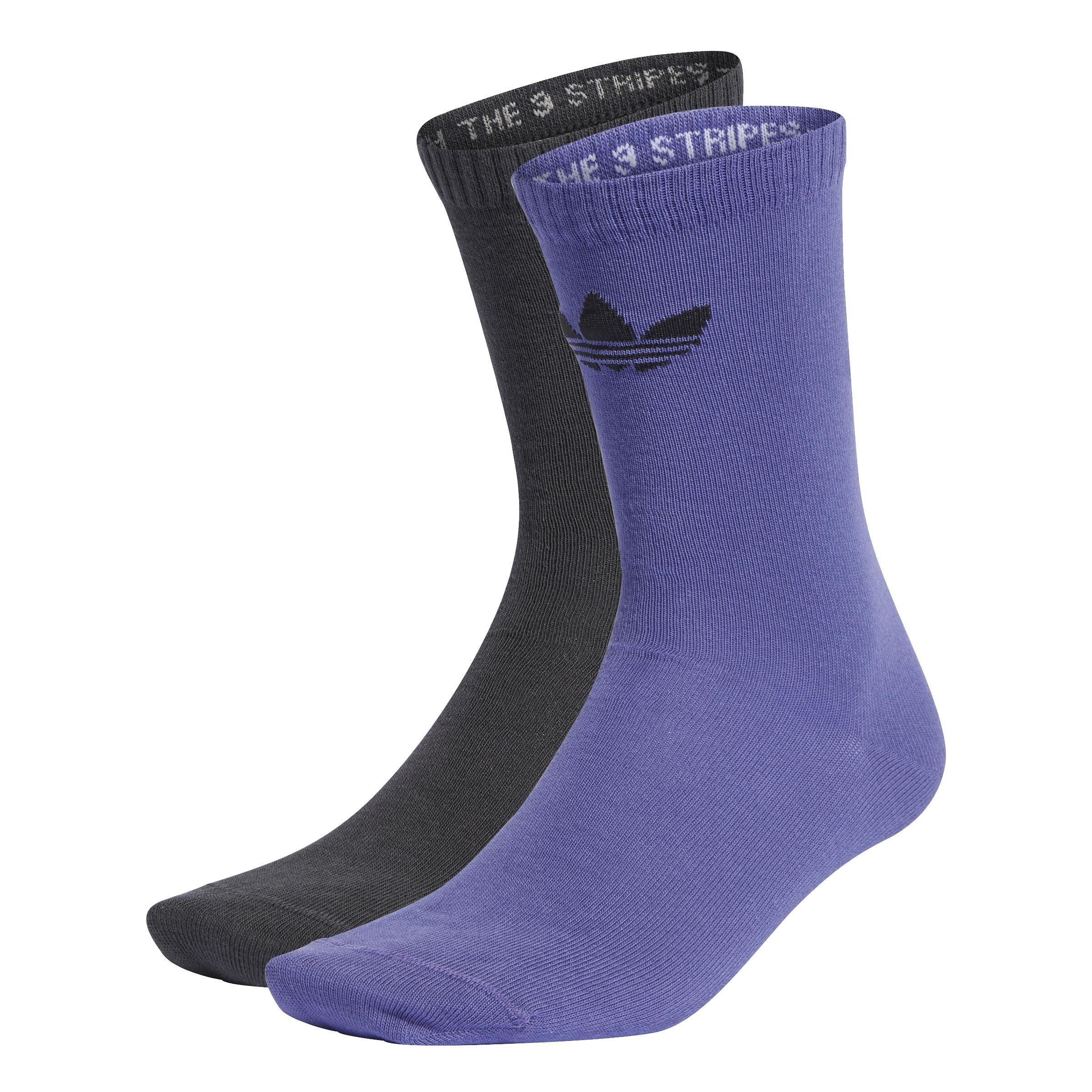 Unisex Crew Socks 2 Pairs, Multicolour, , large image number 0