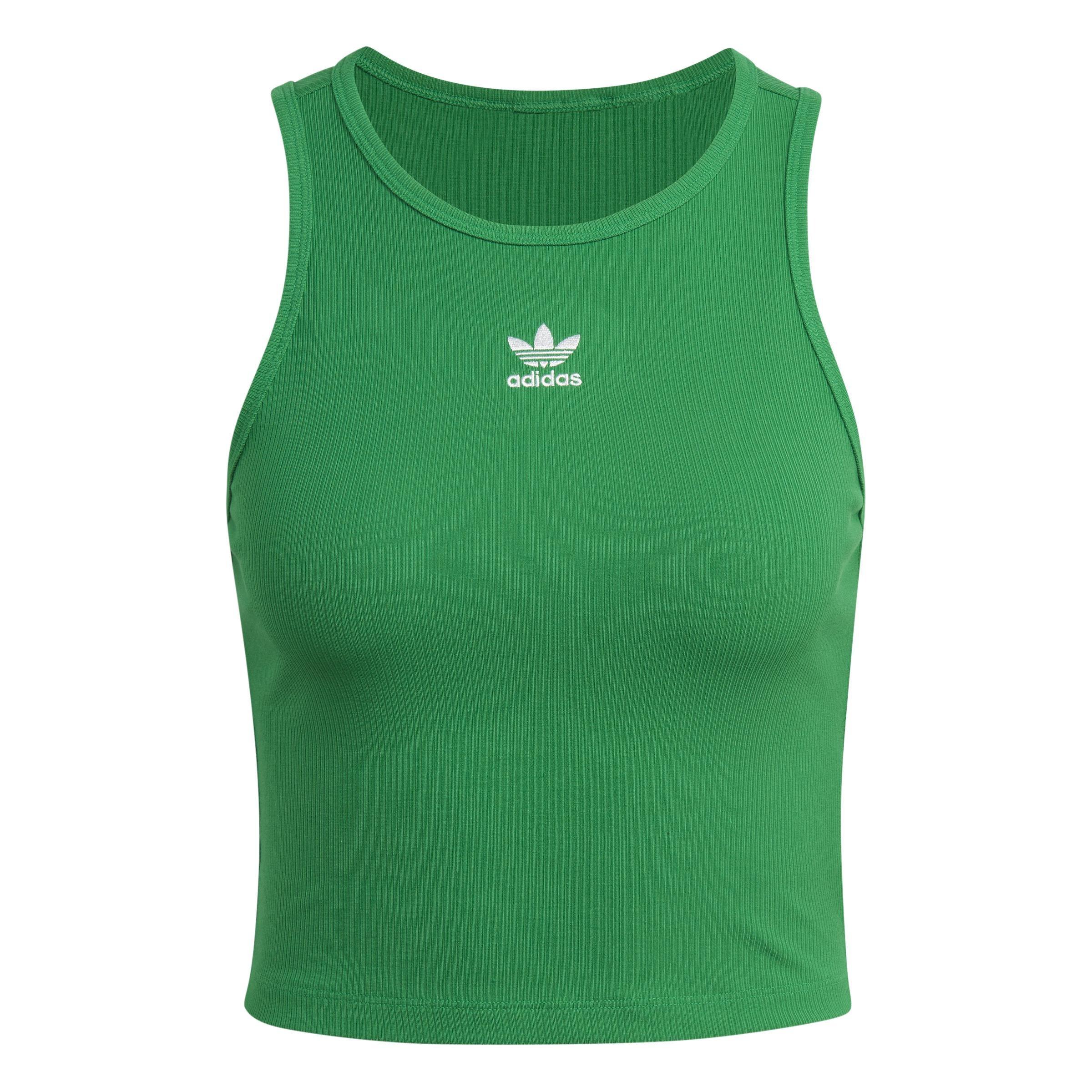 Rib Tank Top, Green, A901_ONE, large image number 0