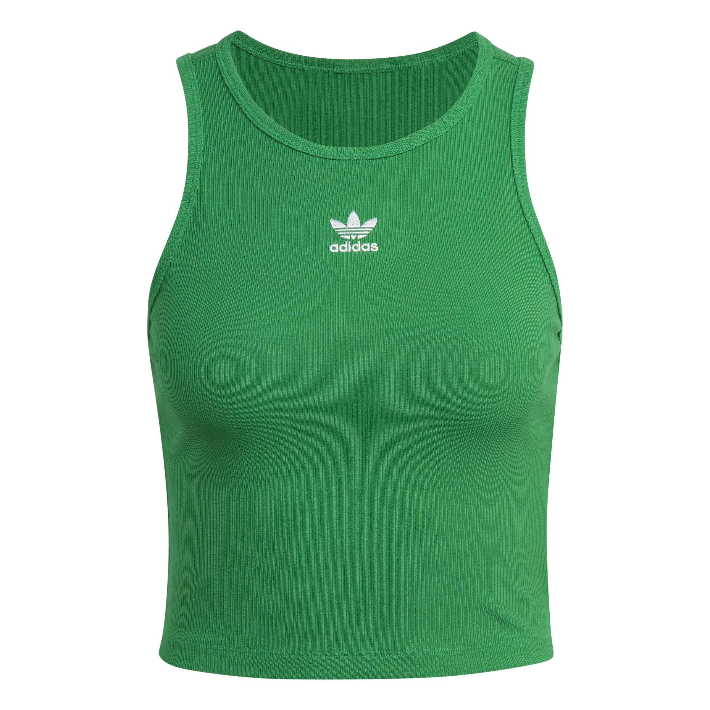 Rib Tank Top, Green, A901_ONE, large image number 1