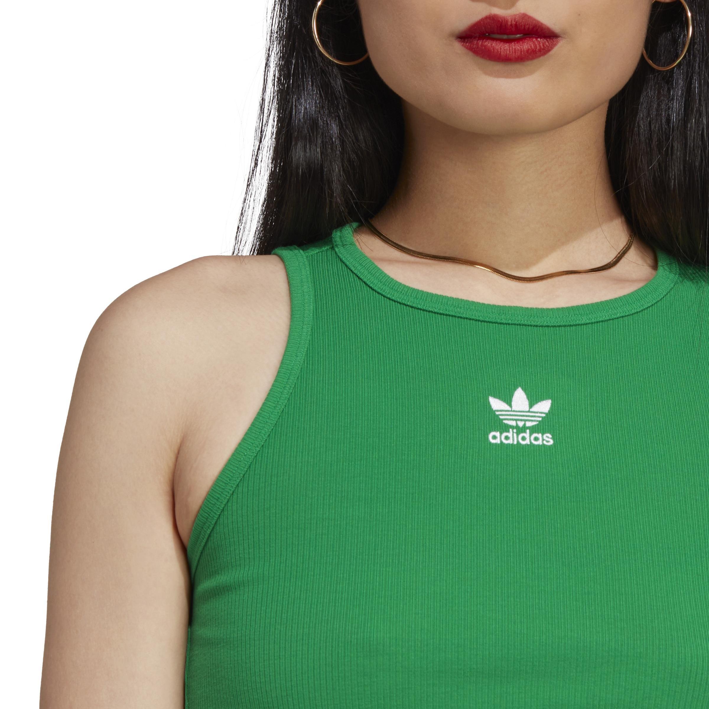Rib Tank Top, Green, A901_ONE, large image number 5