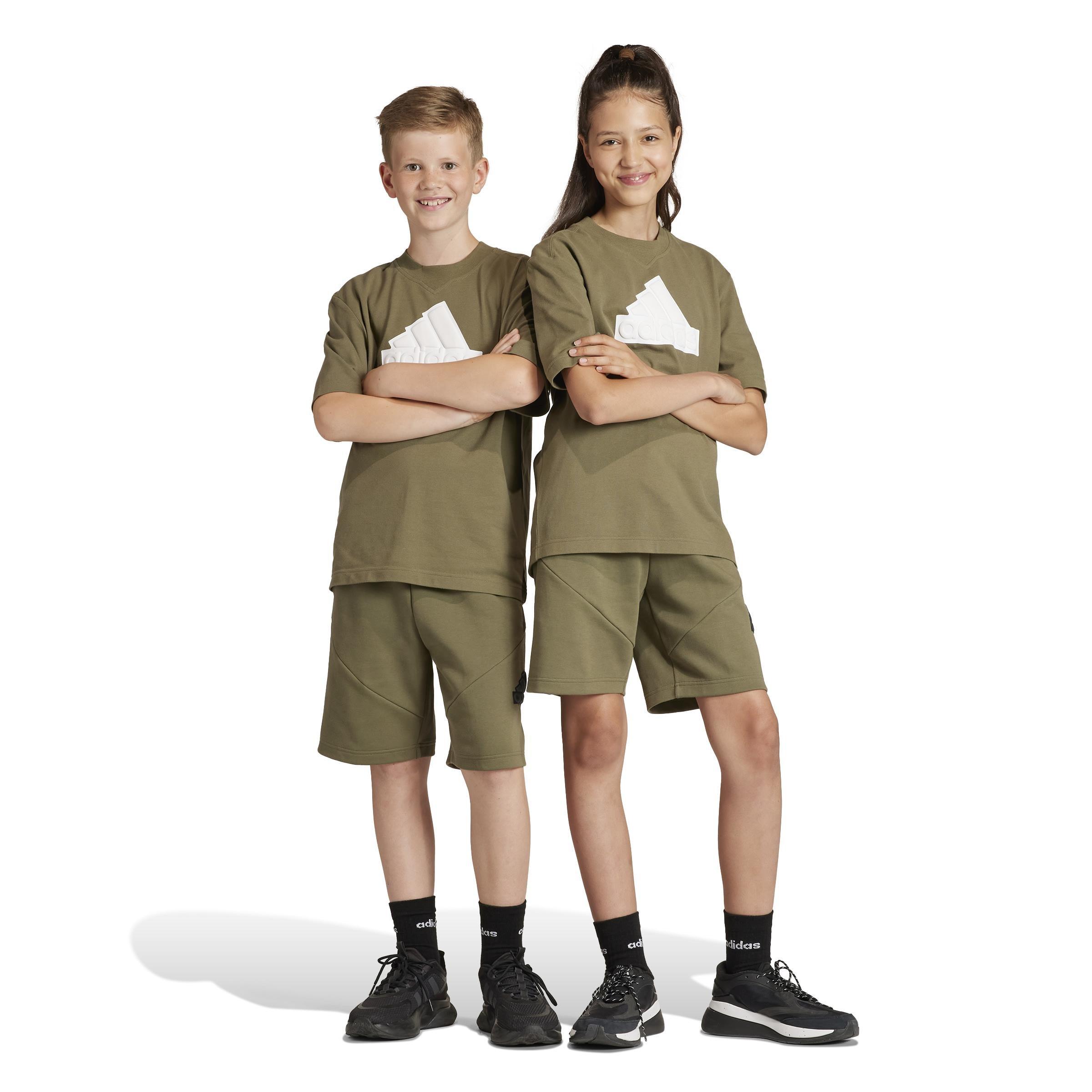 Unisex Kids Future Icons Logo 8-Inch Shorts, Green, , large image number 7