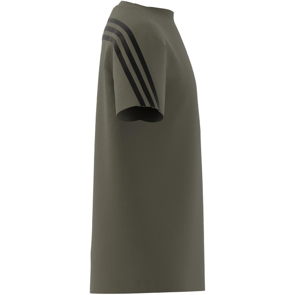 Unisex Kids Future Icons 3-Stripes T-Shirt, Green, A901_ONE, large image number 9