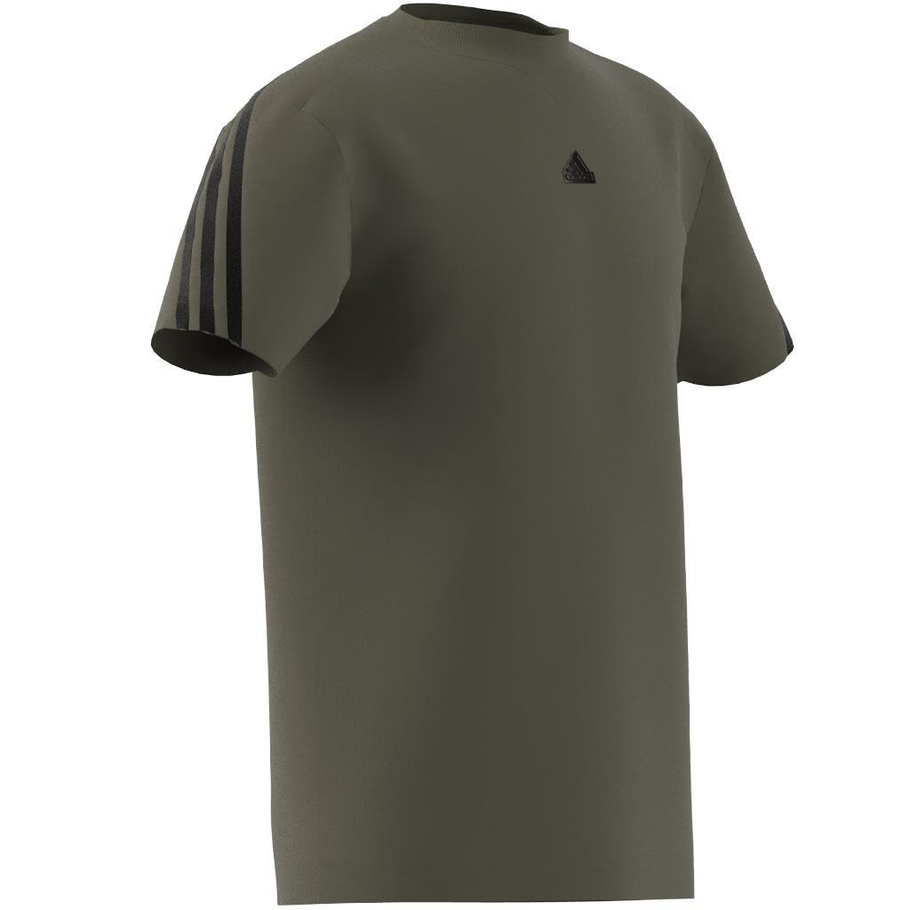 Unisex Kids Future Icons 3-Stripes T-Shirt, Green, A901_ONE, large image number 13