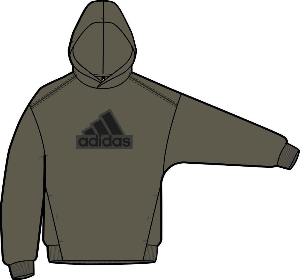 Unisex Kids Future Icons Logo Hooded Sweatshirt, Green, A901_ONE, medium