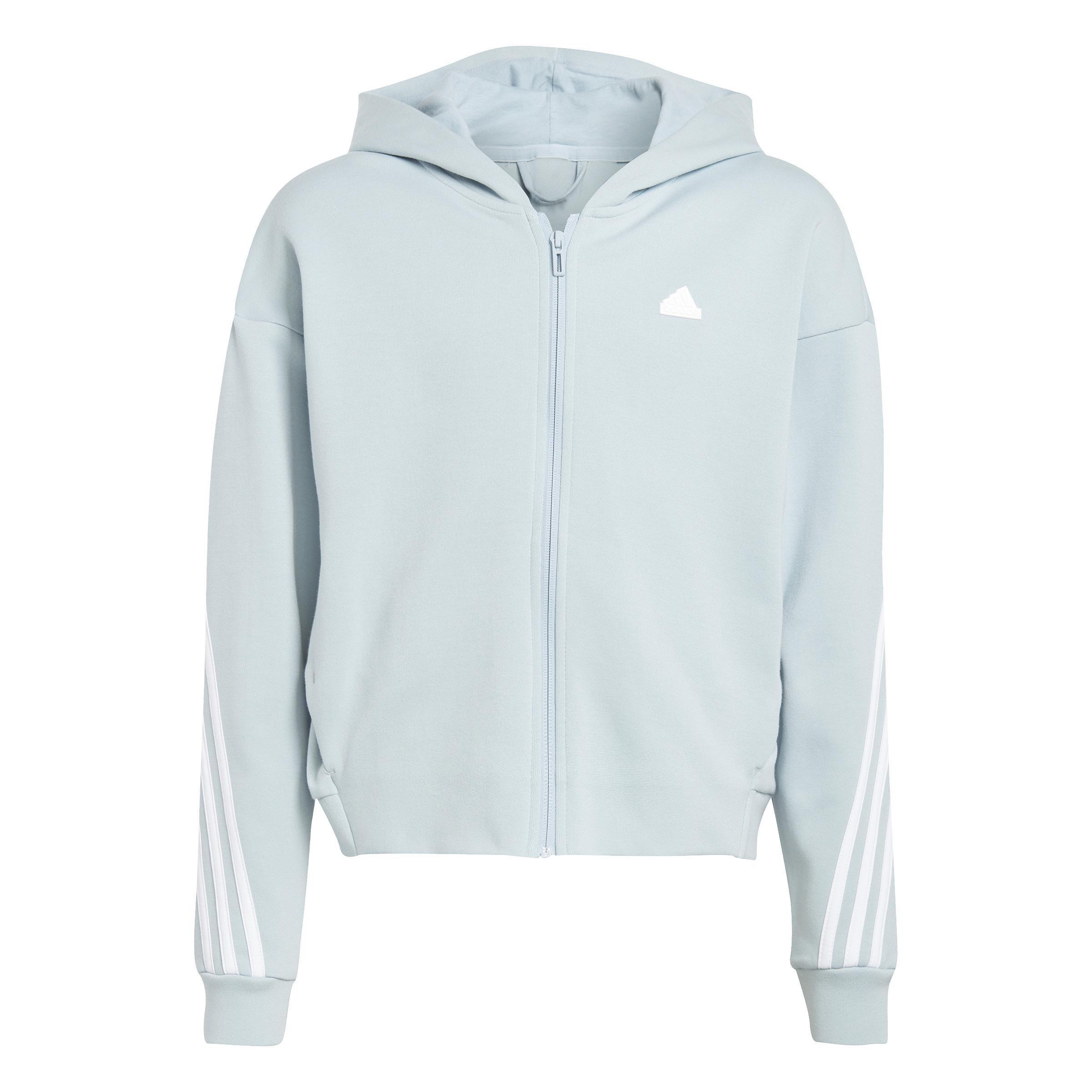 Kids Future Icons 3-Stripes Full-Zip Hoodie, Blue, , large image number 0