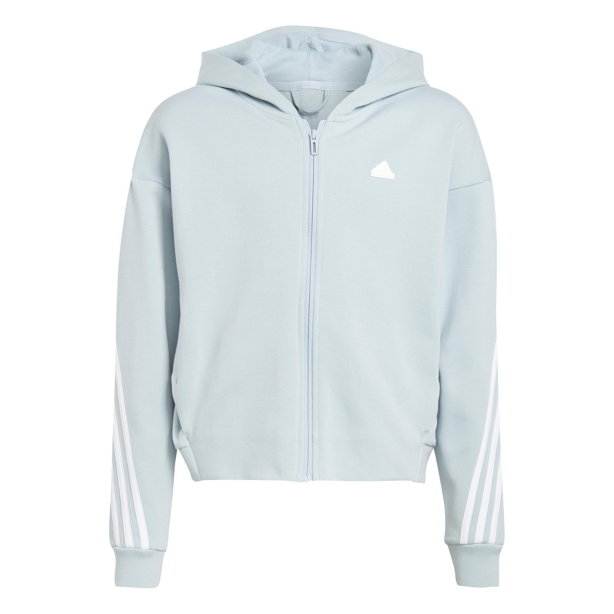 Kids Future Icons 3-Stripes Full-Zip Hoodie, Blue, , large image number 1