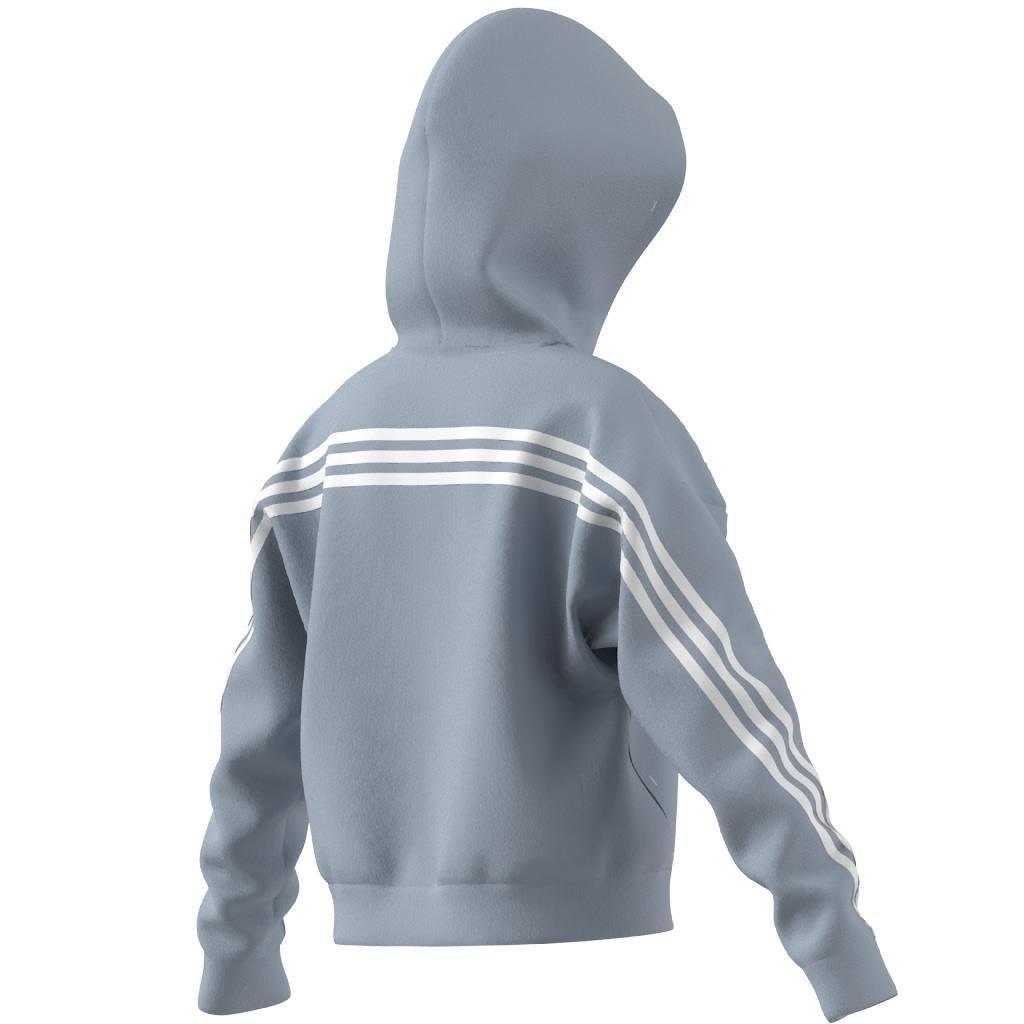 Kids Future Icons 3-Stripes Full-Zip Hoodie, Blue, , large image number 7