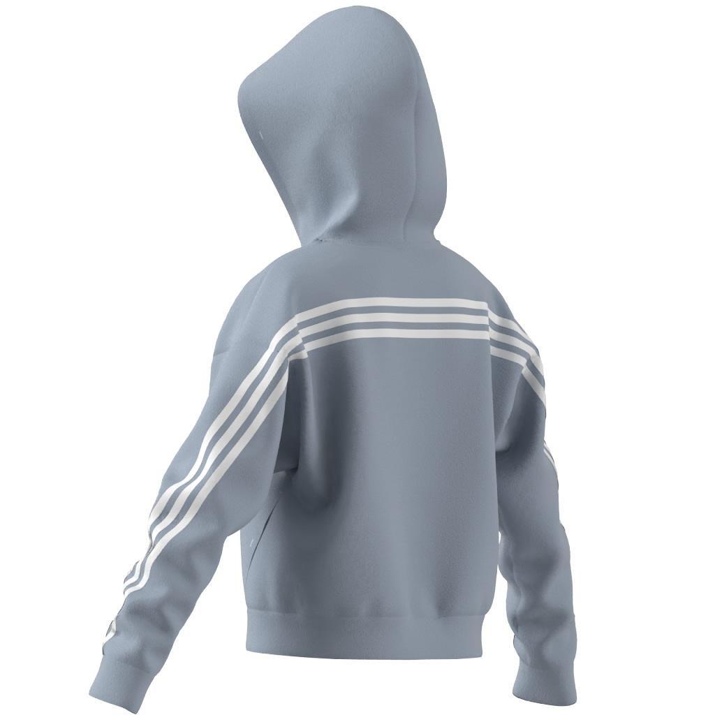 Kids Future Icons 3-Stripes Full-Zip Hoodie, Blue, , large image number 8
