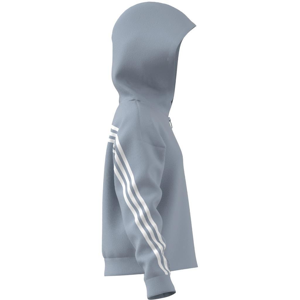Kids Future Icons 3-Stripes Full-Zip Hoodie, Blue, , large image number 13