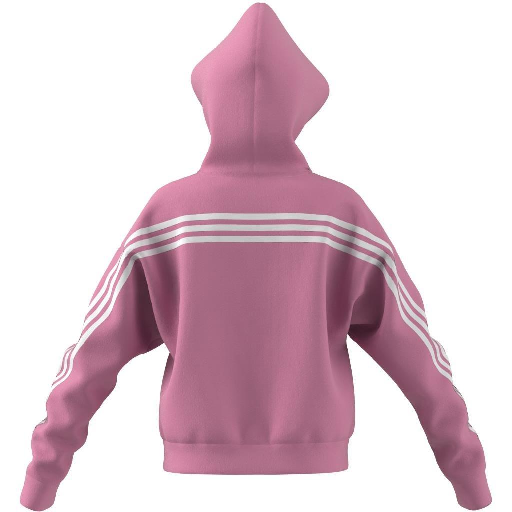 Kids Future Icons 3-Stripes Full-Zip Hoodie, Pink, , large image number 7